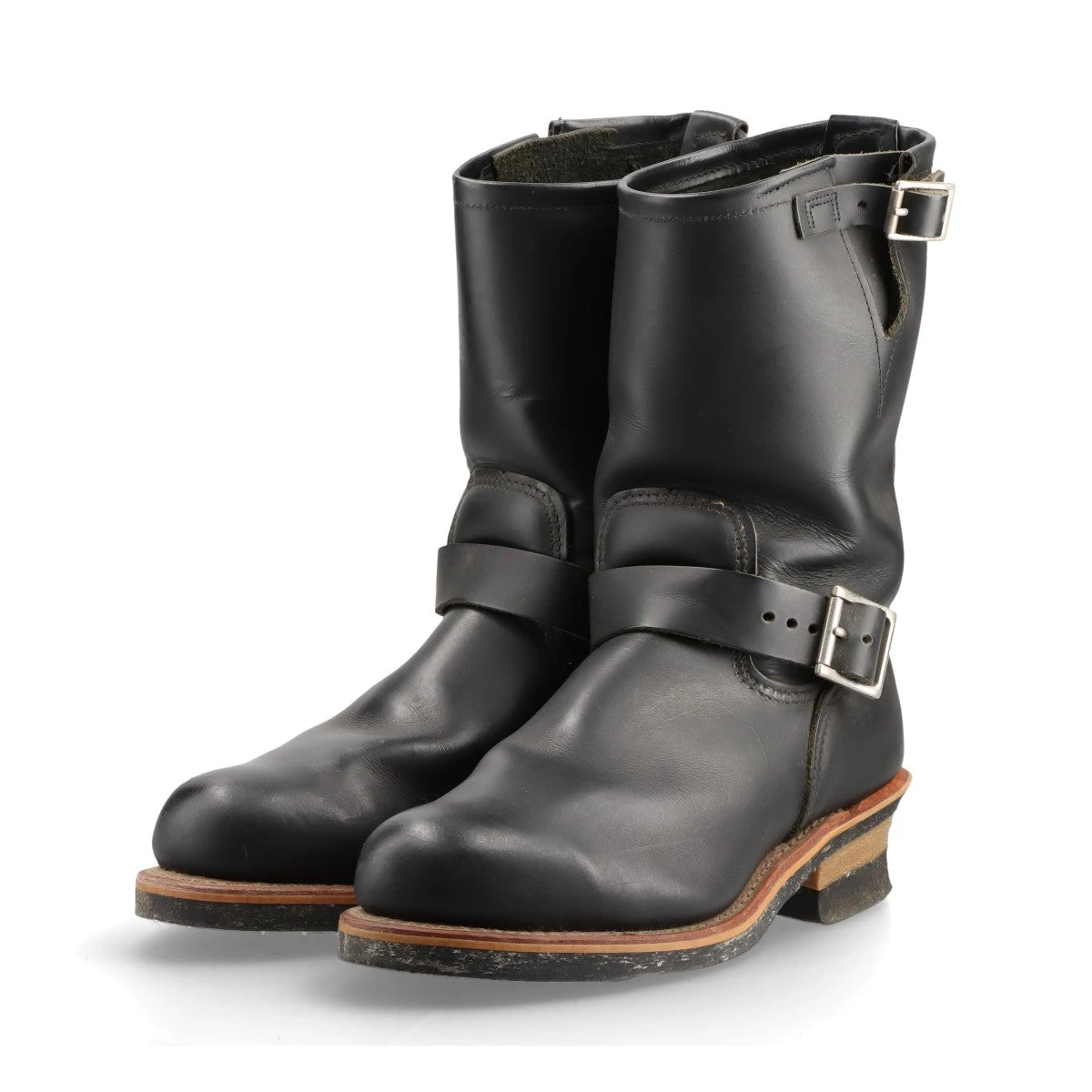 レッドウィング レザー ブーツ US8 メンズ ブラック 2268 エンジニア  