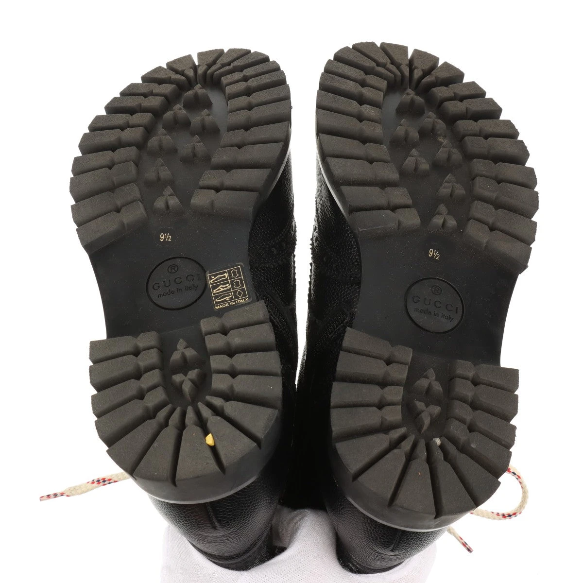 グッチ エナメルシューズ メンズ レザーシューズ ブラック 9.5 PATENT LEATHER SHOES_KB5 4.5cm エナメルシューズ・パテント