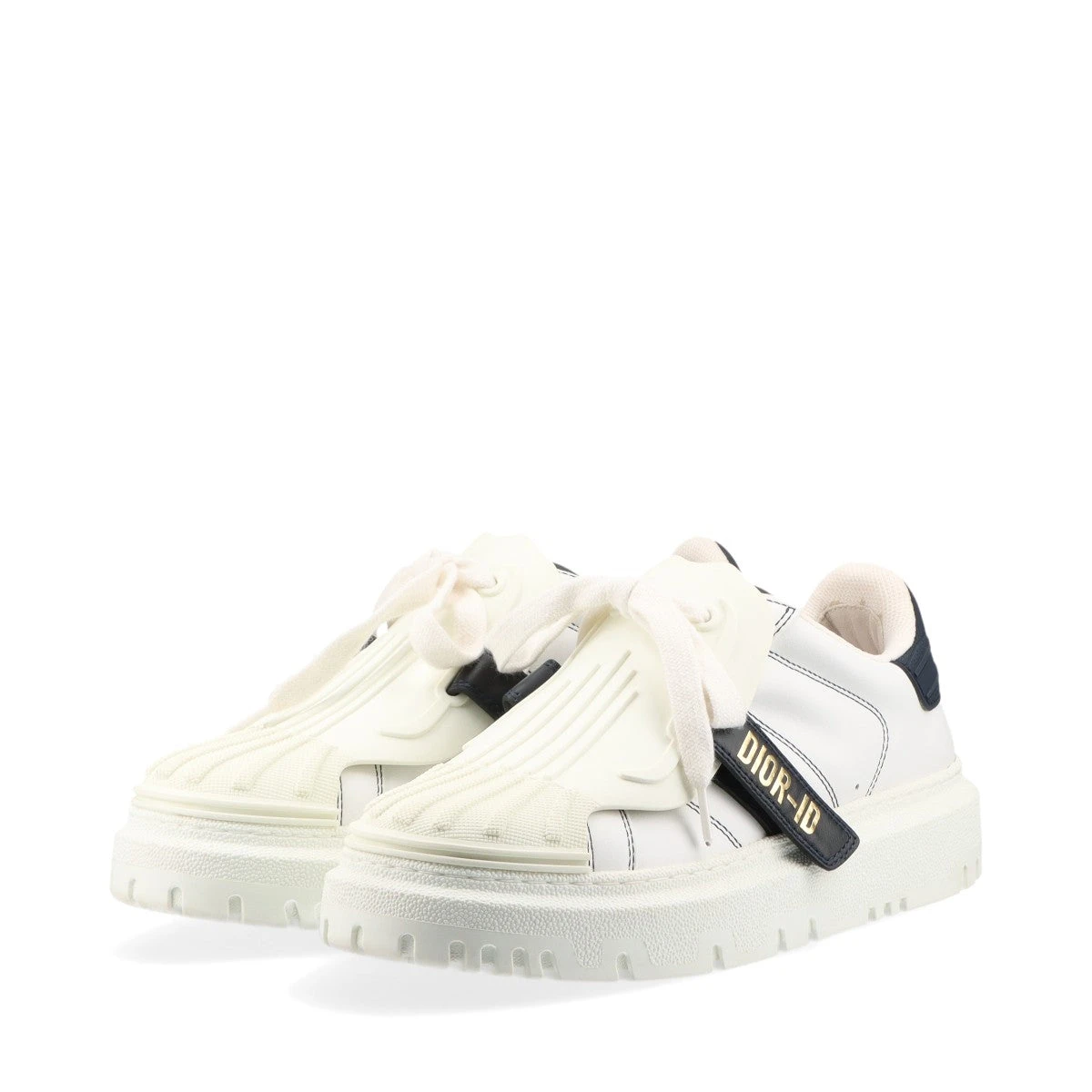 クリスチャンディオール DIOR-ID レザー×ラバー スニーカー 36 1