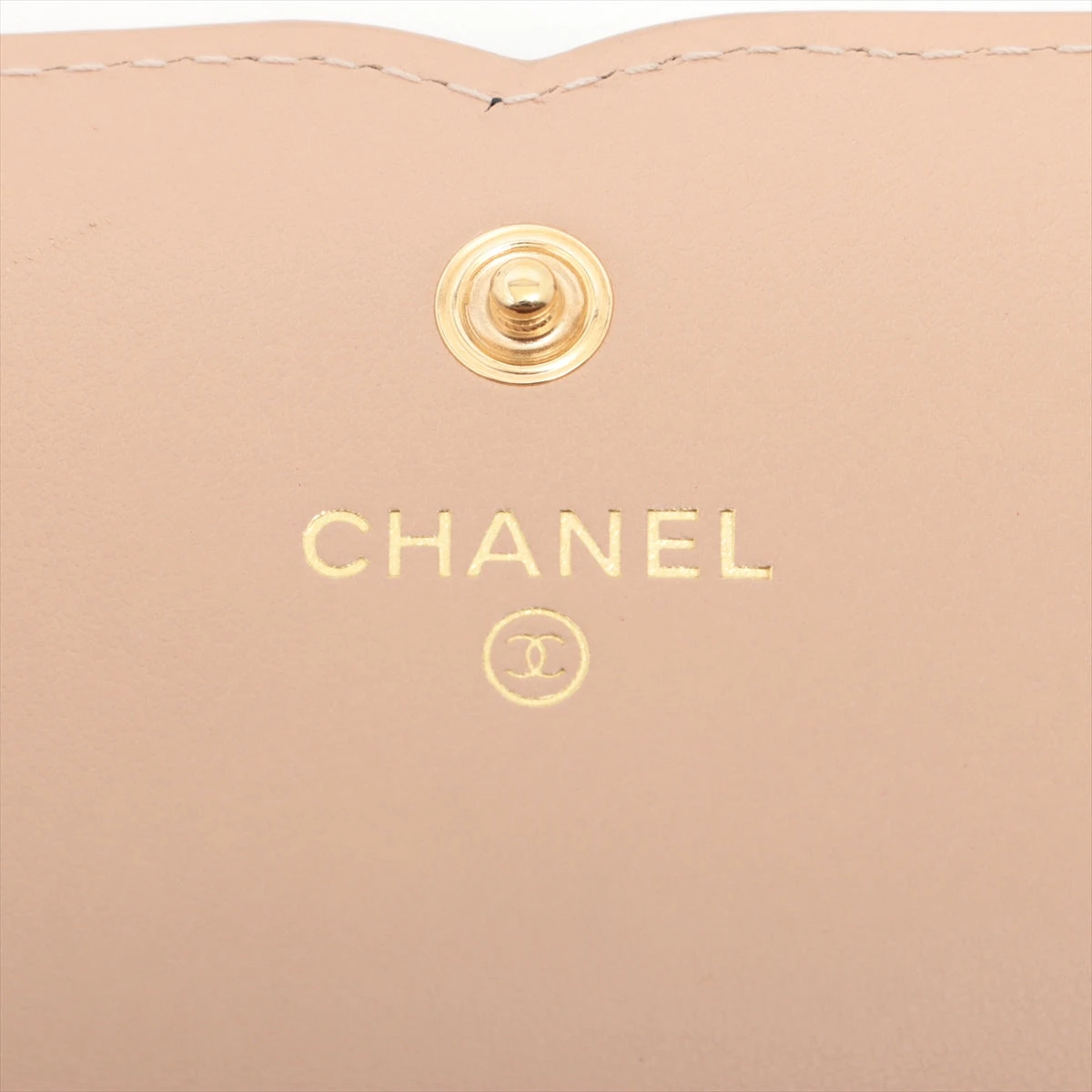 CHANEL シャネル　CCフィリグリー　キャビアスキン　コインケース　ゴールド CHANEL シャネル CCフィリグリー キャビアスキン コインケース