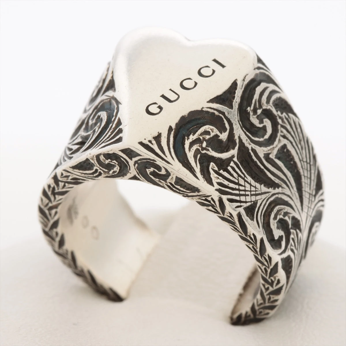 極美品✨　GUCCI　リング　指輪　アラベスク　ロゴ　刻印　928 極美品 GUCCI グッチ スクエアG アラベスク シルバー ワイド