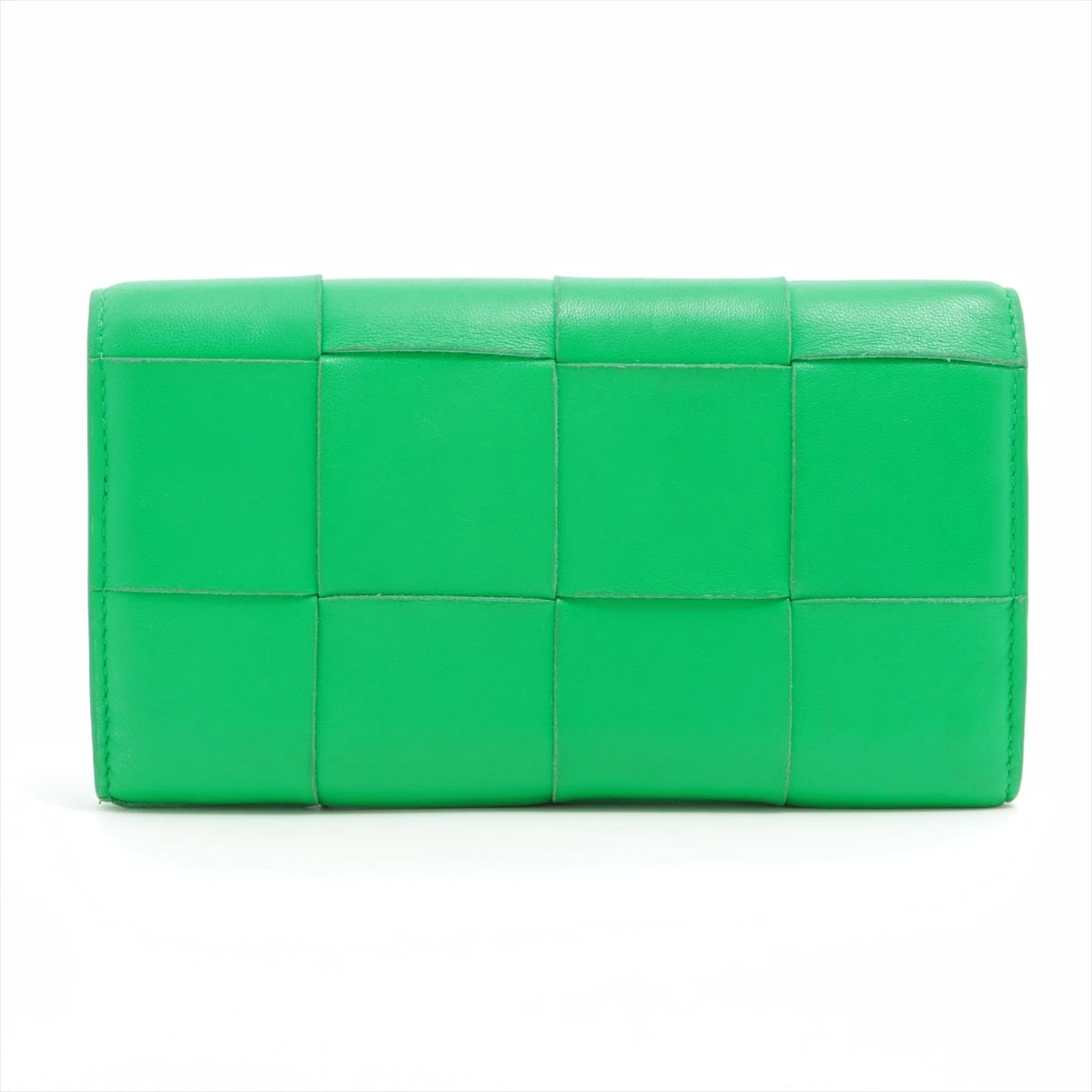 【現行に近い・美品】ボッテガヴェネタ 長財布 マキシイントレ レザー グリーン ボッテガヴェネタ マキシイントレチャート レザー 財布 グリーン