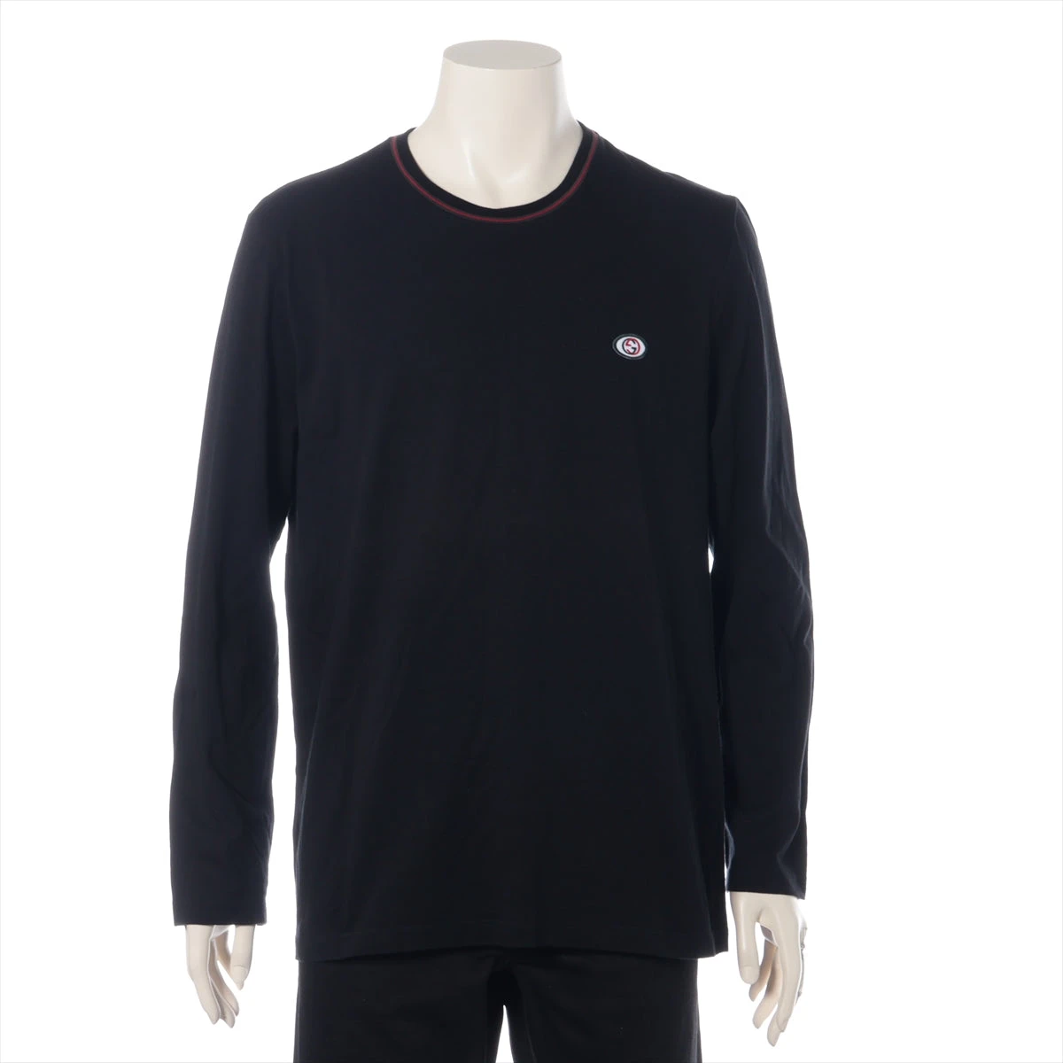 グッチ インターロッキングG コットン ロングTシャツ XL メンズ 