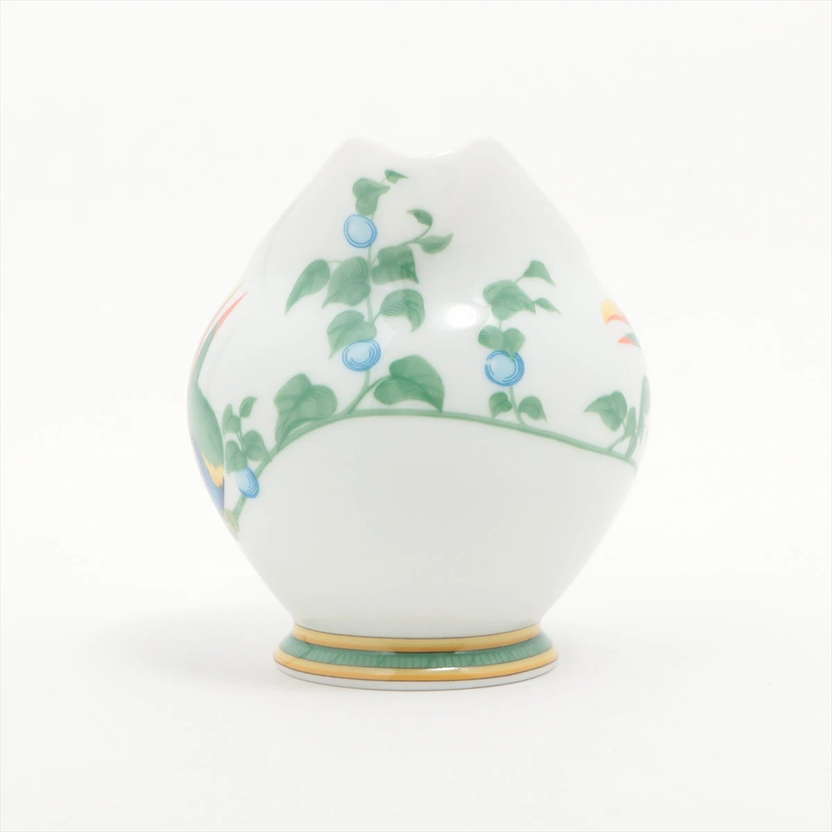 エルメス トゥカン ポット 陶器 グリーン×イエロー シュガーポット