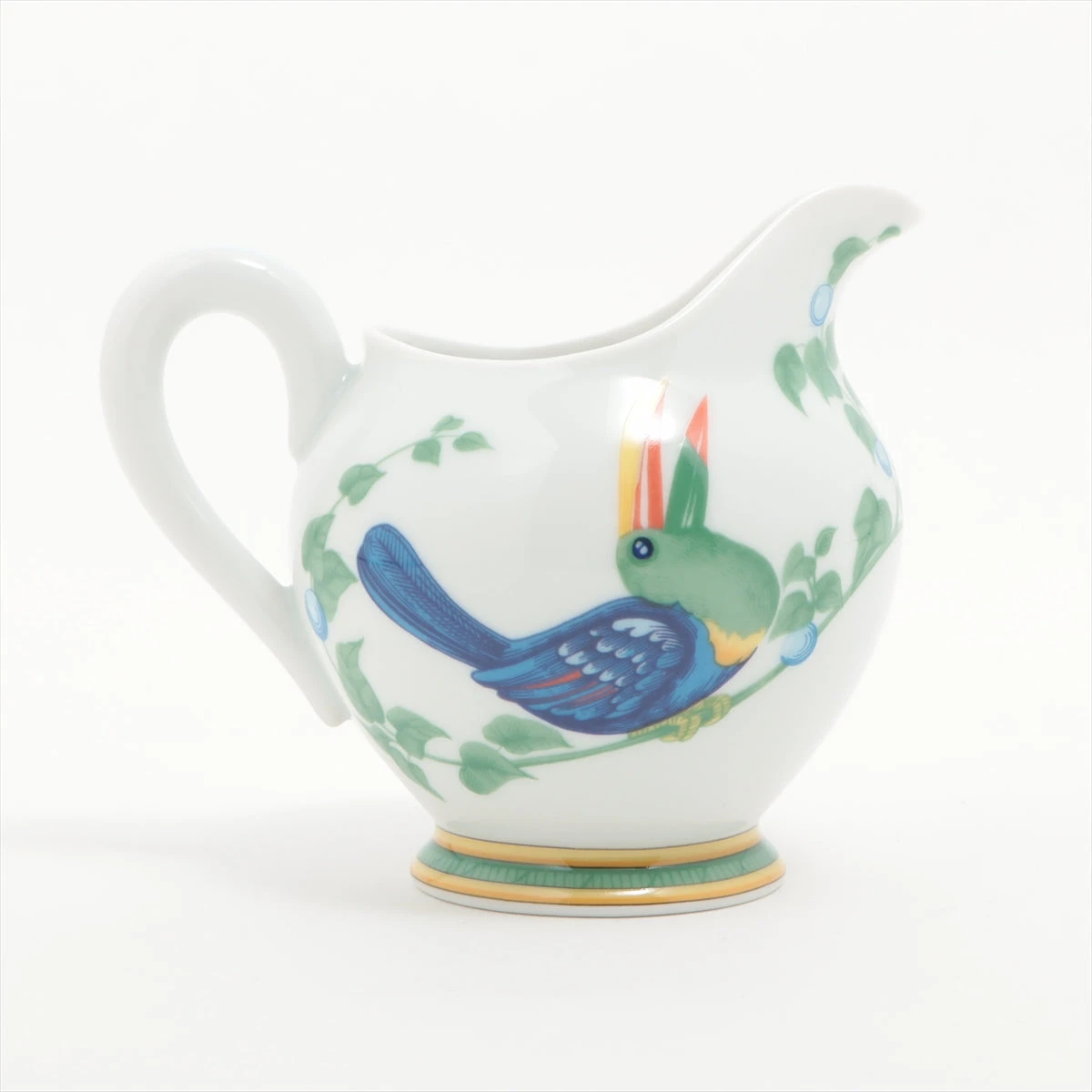 エルメス トゥカン ポット 陶器 グリーン×イエロー シュガーポット