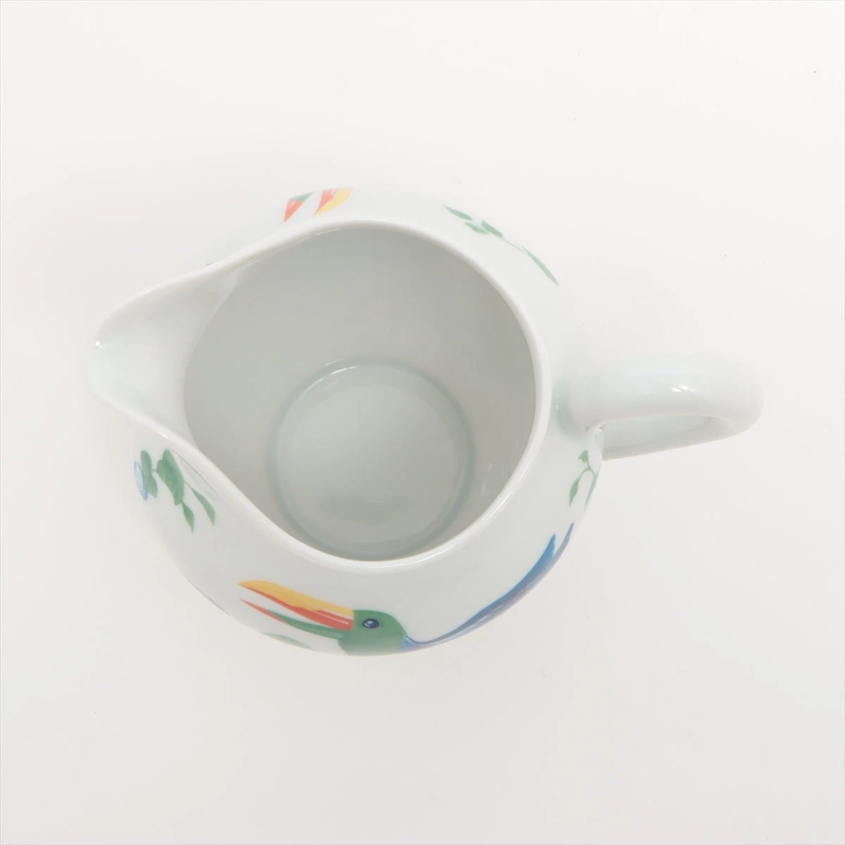 エルメス トゥカン ポット 陶器 グリーン×イエロー シュガーポット