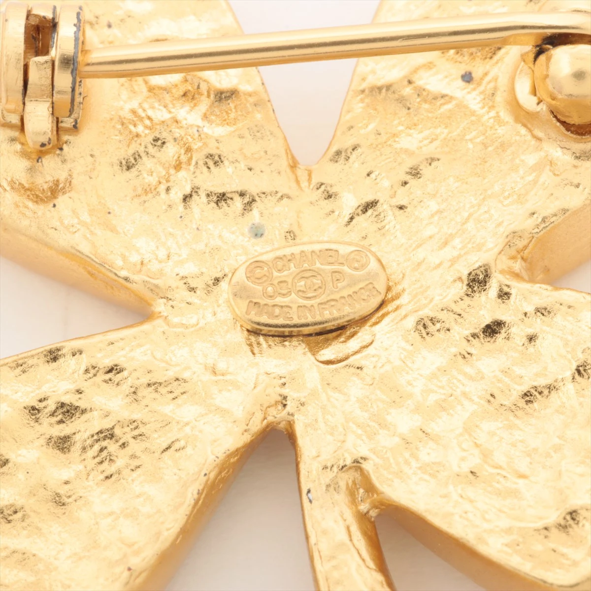 シャネル ココマーク クローバー 03P ブローチ GP ゴールド A3049442