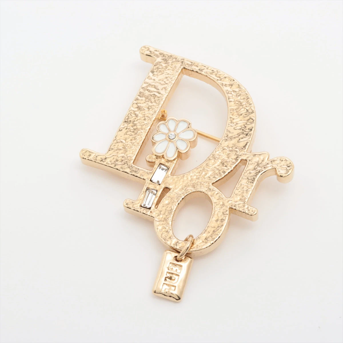 ディオール ブローチ GP×ラインストーン A3063935｜中古ブランド品