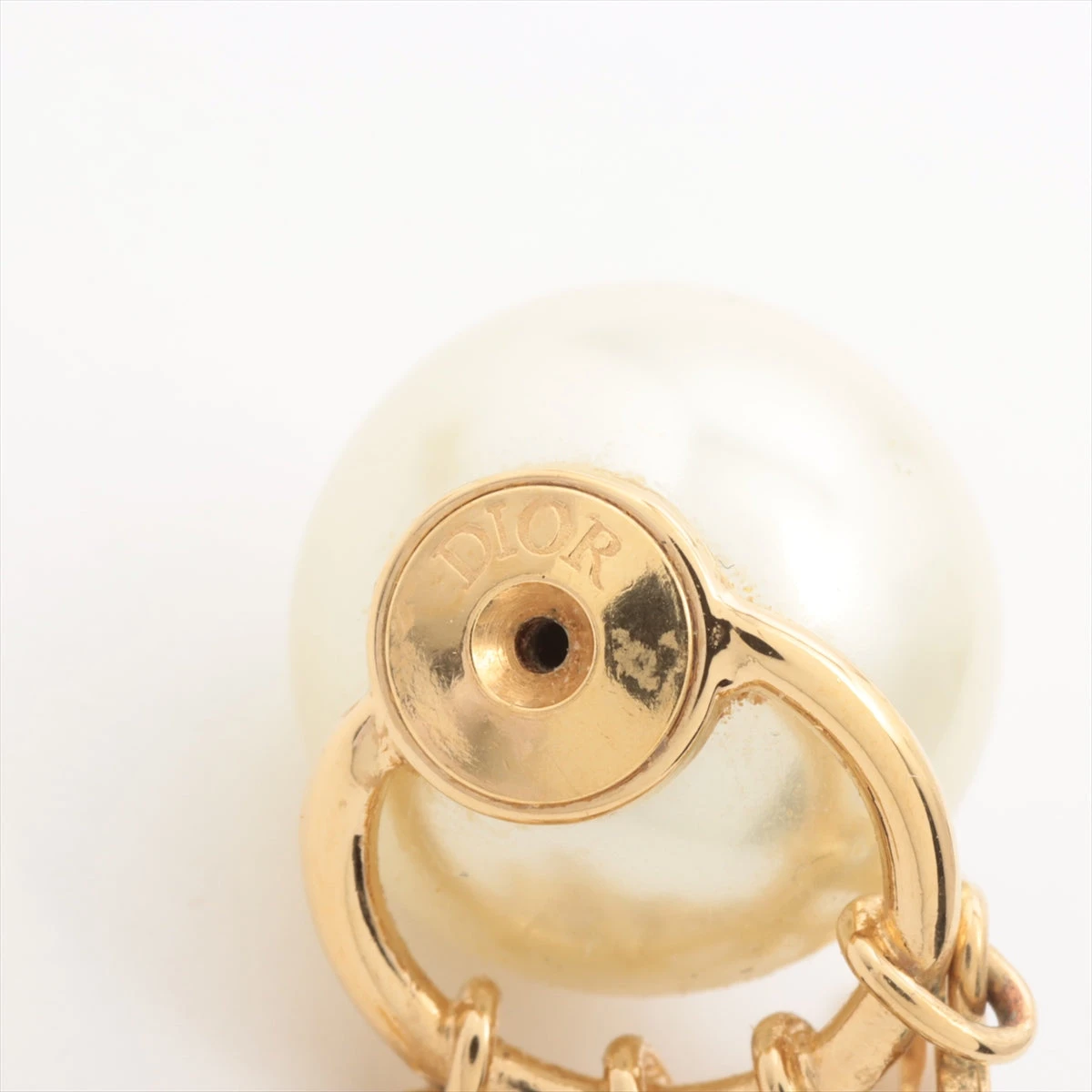 【希少・美品】DIOR トライバル ピアス パール ゴールド ロゴ Dior Tribales ディオール トライバルピアス DIOR TRIBALES