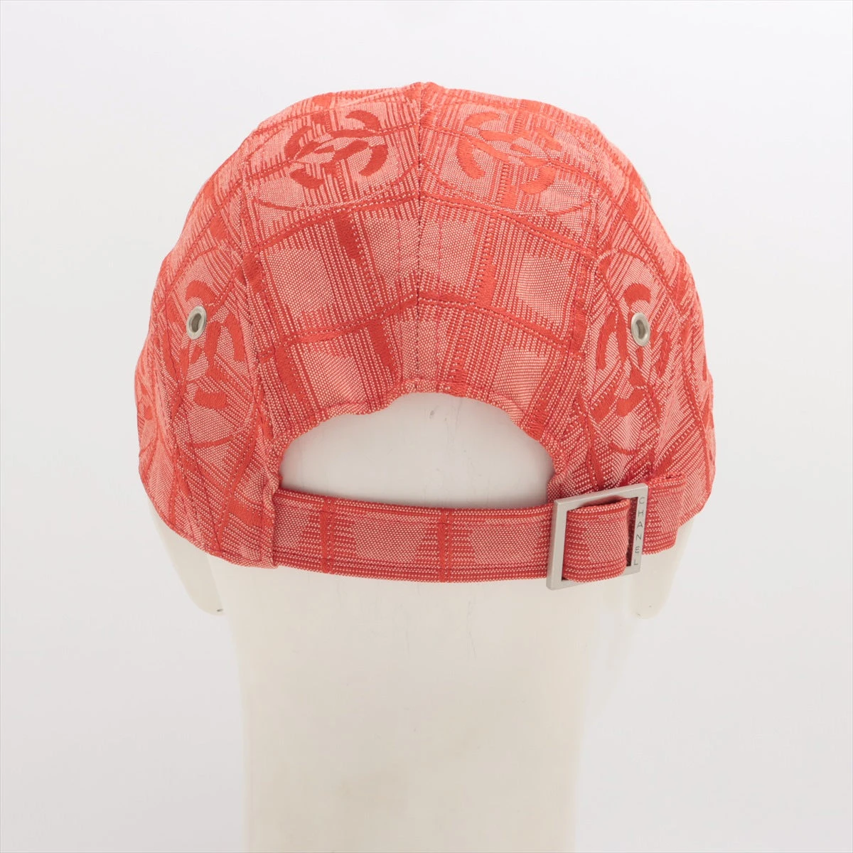 CHANEL シャネル ニュートラベルライン キャップ 赤 ナイロン Mサイズ シャネル キャップ M ナイロン レッド ニュートラベルライン
