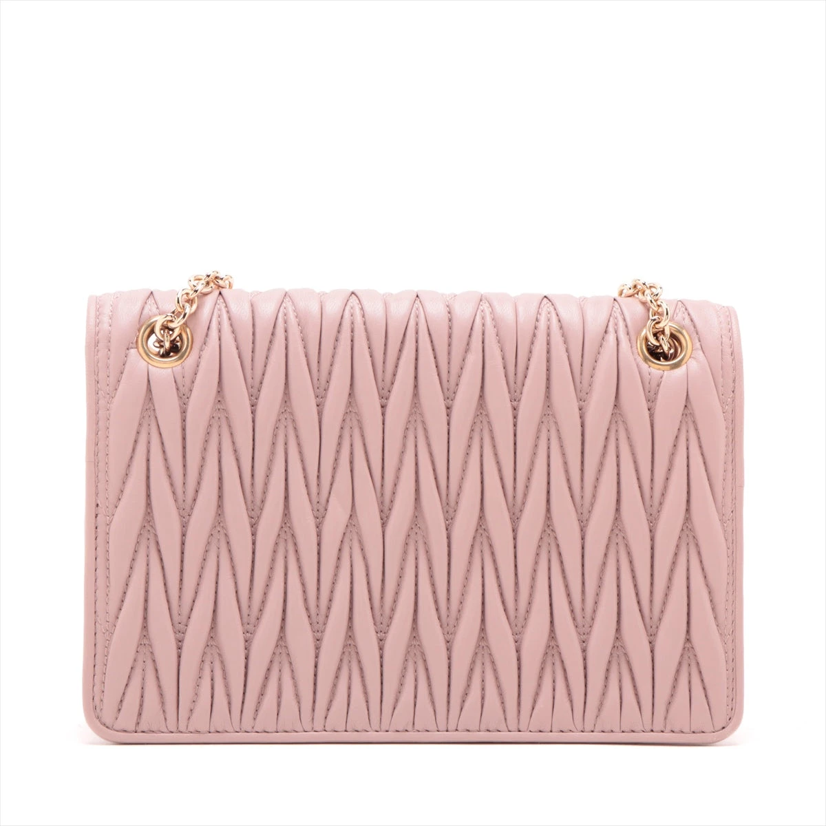 希少カラー✨ ミュウミュウ チェーンウォレット マトラッセ 斜め