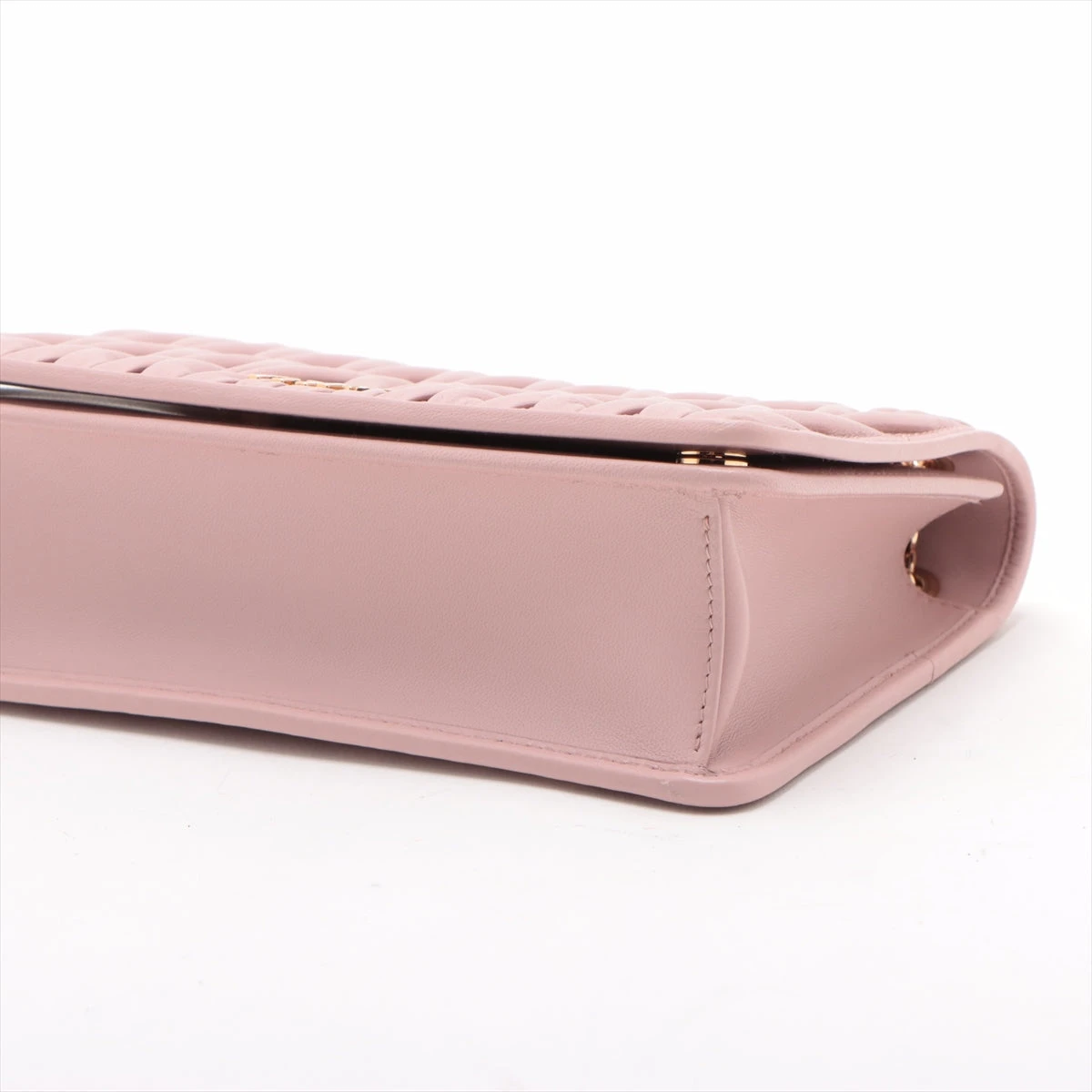 ミュウミュウ マテラッセ レザー チェーンショルダーバッグ ピンク