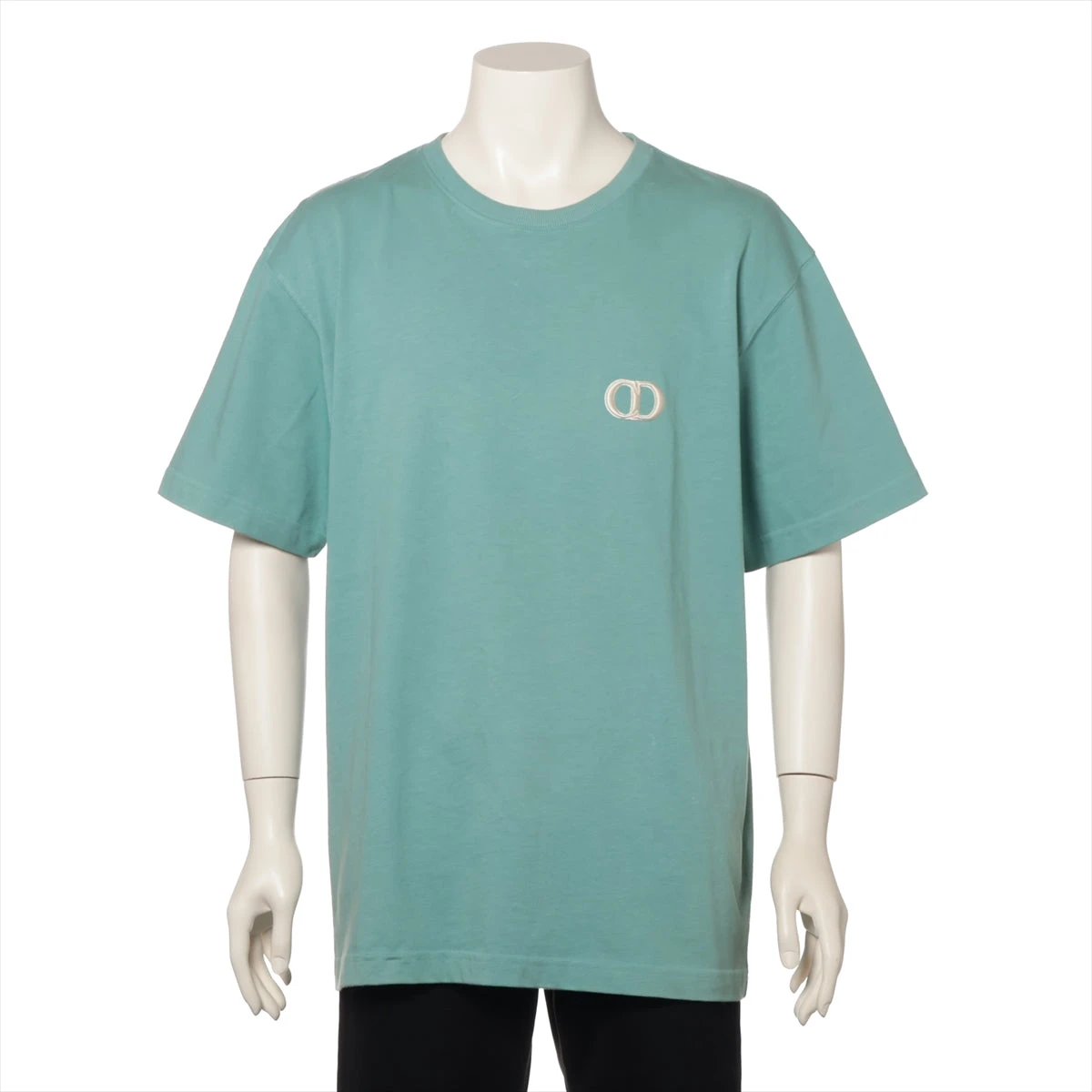 ディオール CDロゴ コットン Tシャツ XL メンズ グリーン