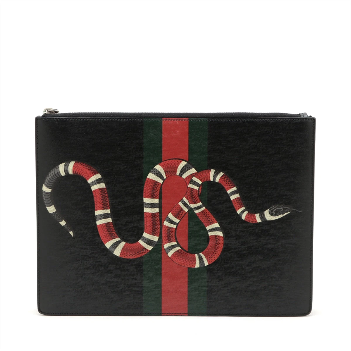 グッチ シェリーライン レザー クラッチバッグ ブラック 429016