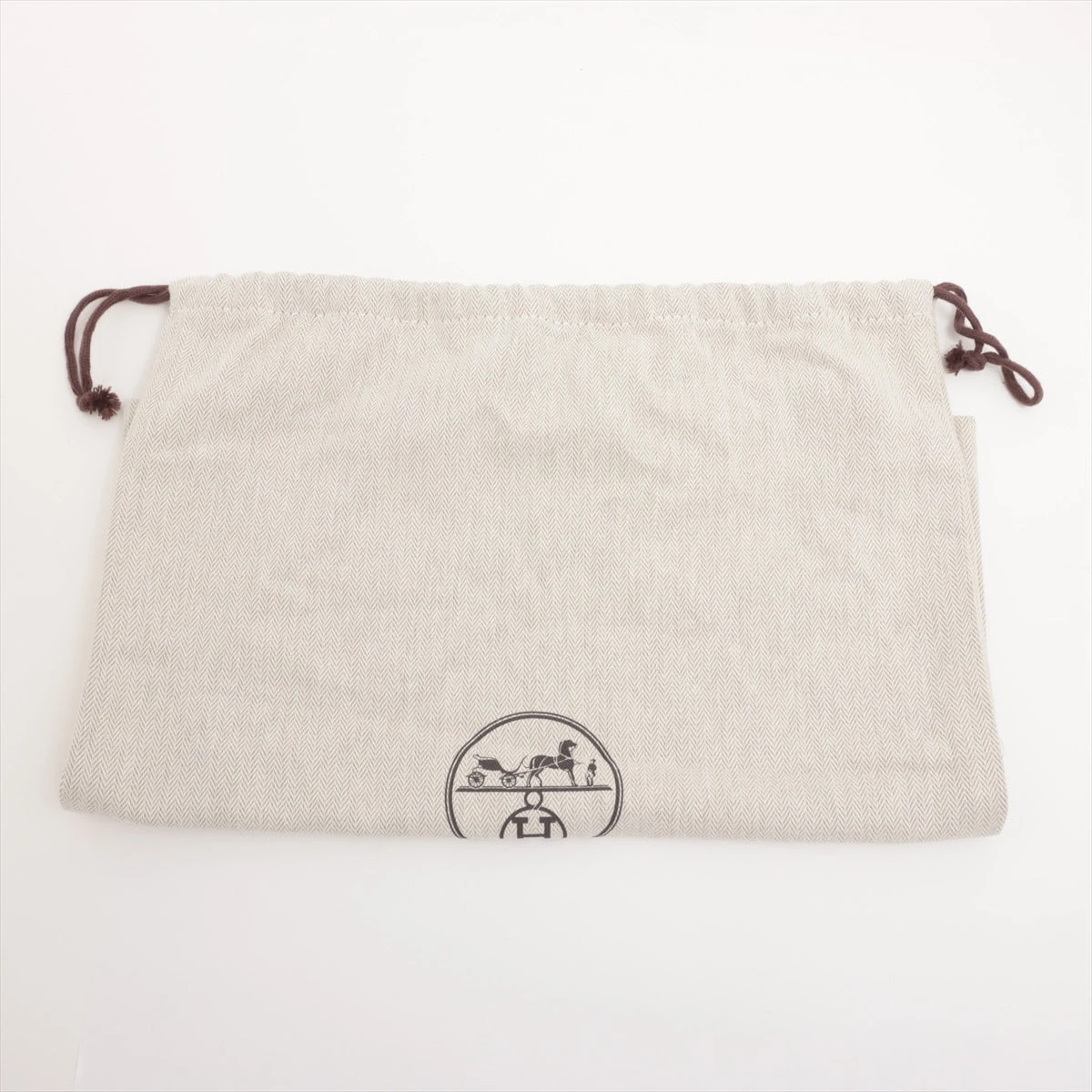 エルメス ベレー帽 57 コットン×シルク ブラック サントノーレ