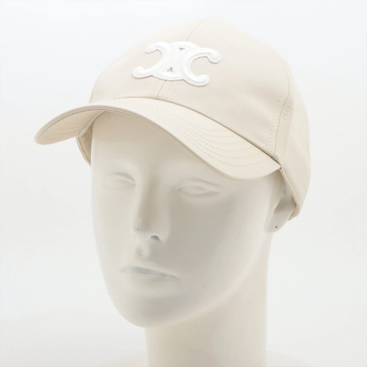 CELINE ベージュ キャップ トリオンフ