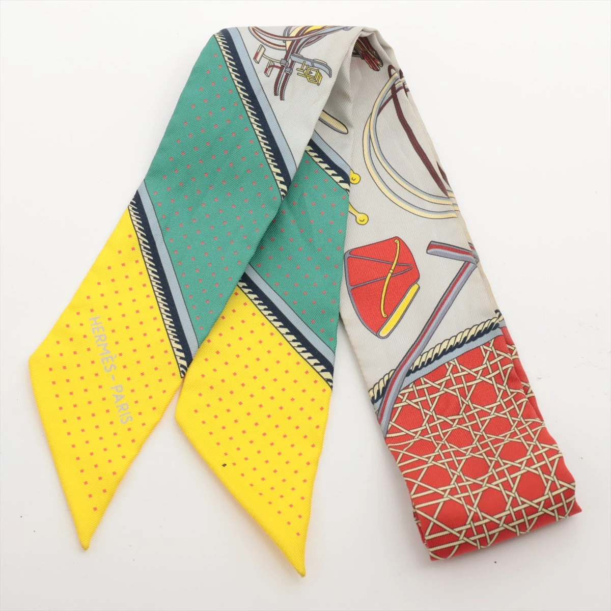 中古】エルメス ツイリー Les Voitures a Transformation 折畳み