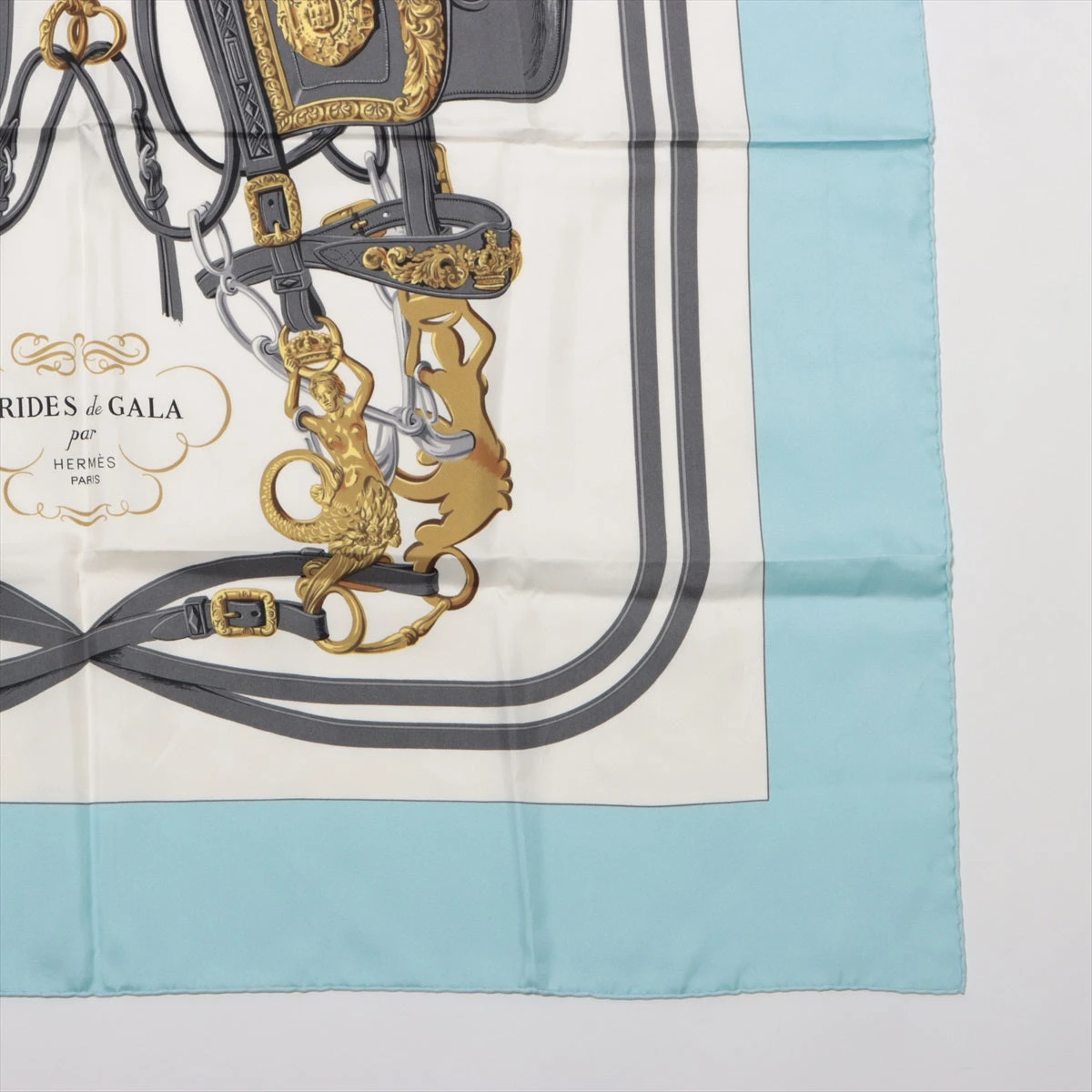 エルメス　カレ90 馬具柄 式典用馬勒　新品未使用 HERMES エルメス カレ90 スカーフ 式典用馬勒
