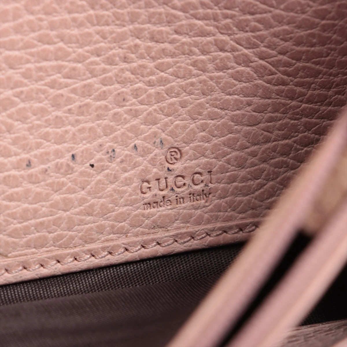 【正規品】グッチ 長財布 GG マーモント レザー ピンク GG Marmont グッチ 財布 GUCCI ラウンドファスナー長財布