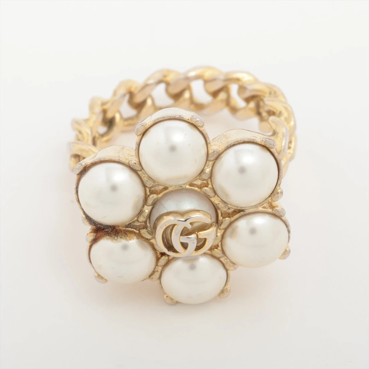 現行品☆48400円パールダブルGリングSサイズ