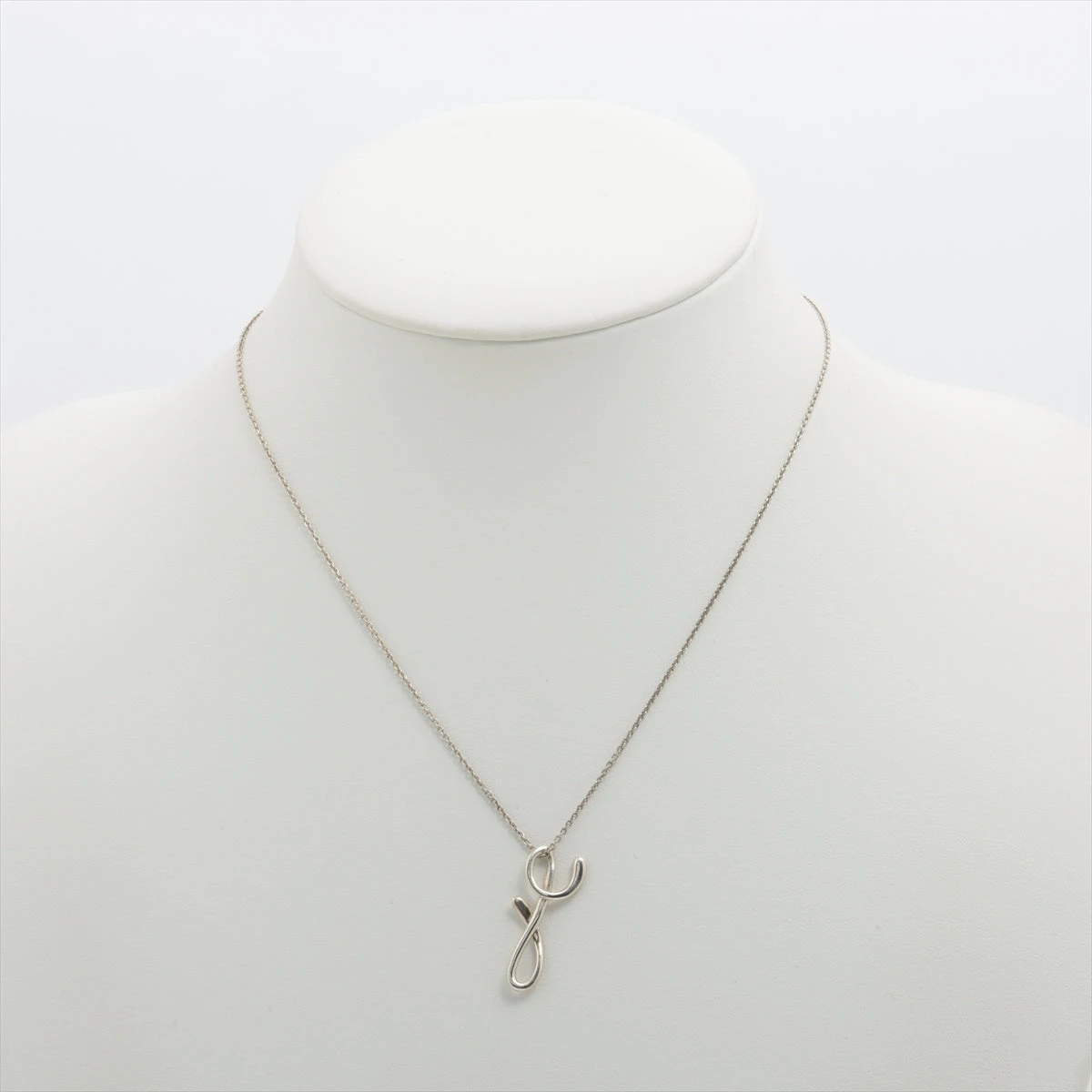 ★正規美品ティファニー　エルサペレッティイニシャル　h ネックレスシルバー925 ティファニー エルサペレッティ レター ネックレス 925 2.6g