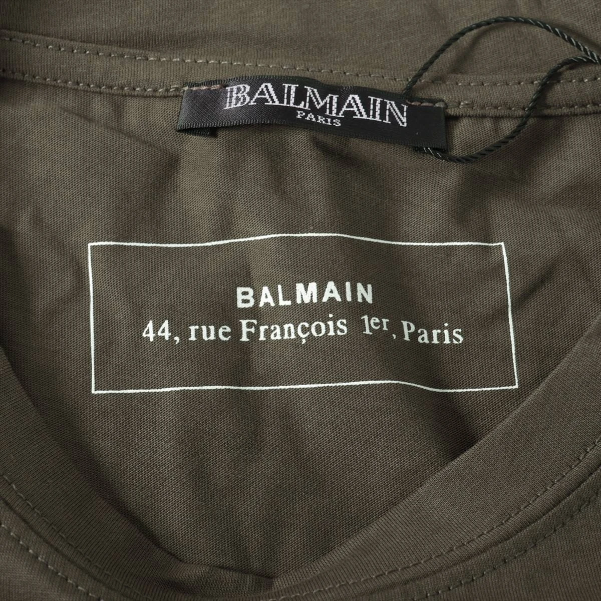 バルマン コットン Tシャツ S メンズ カーキ A3052968｜中古ブランド品 
