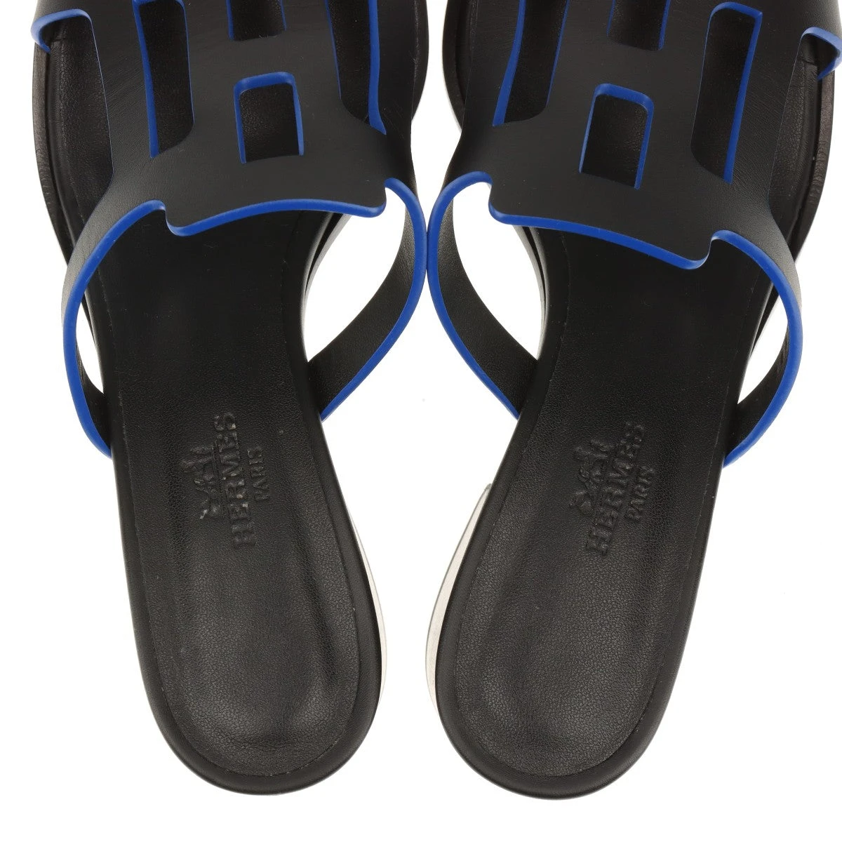 エルメス イジー レザー サンダル 36 レディース ブラック