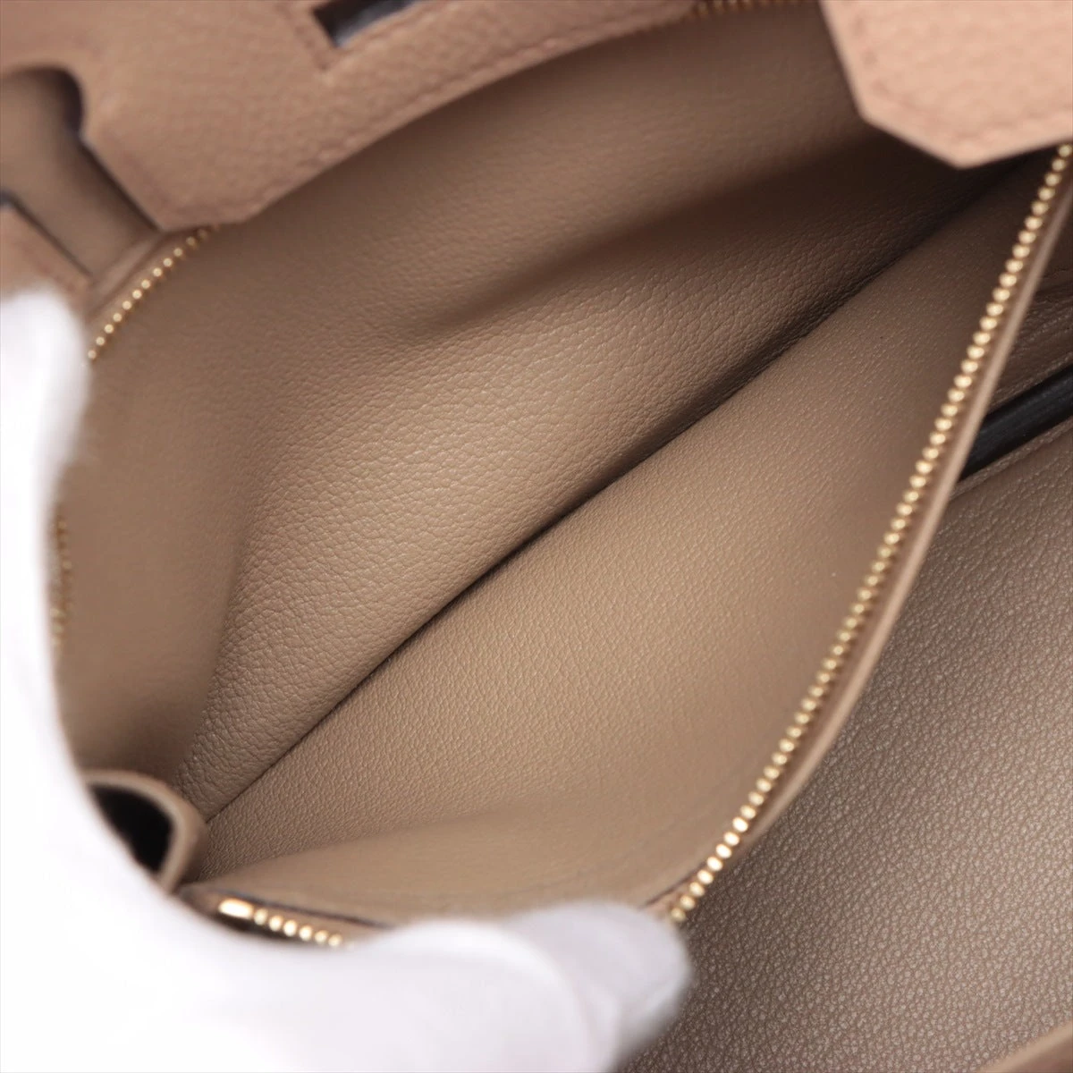 エルメス バーキン25 トゴ ベージュマルファ ゴールド金具 W