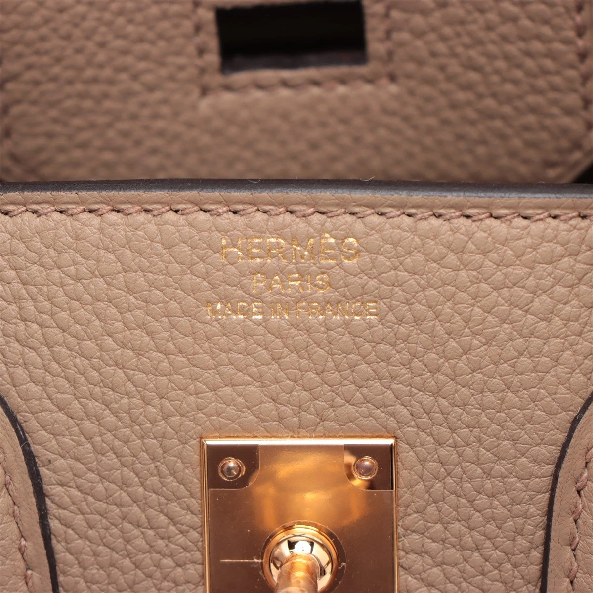 エルメス バーキン25 トゴ ベージュマルファ ゴールド金具 W