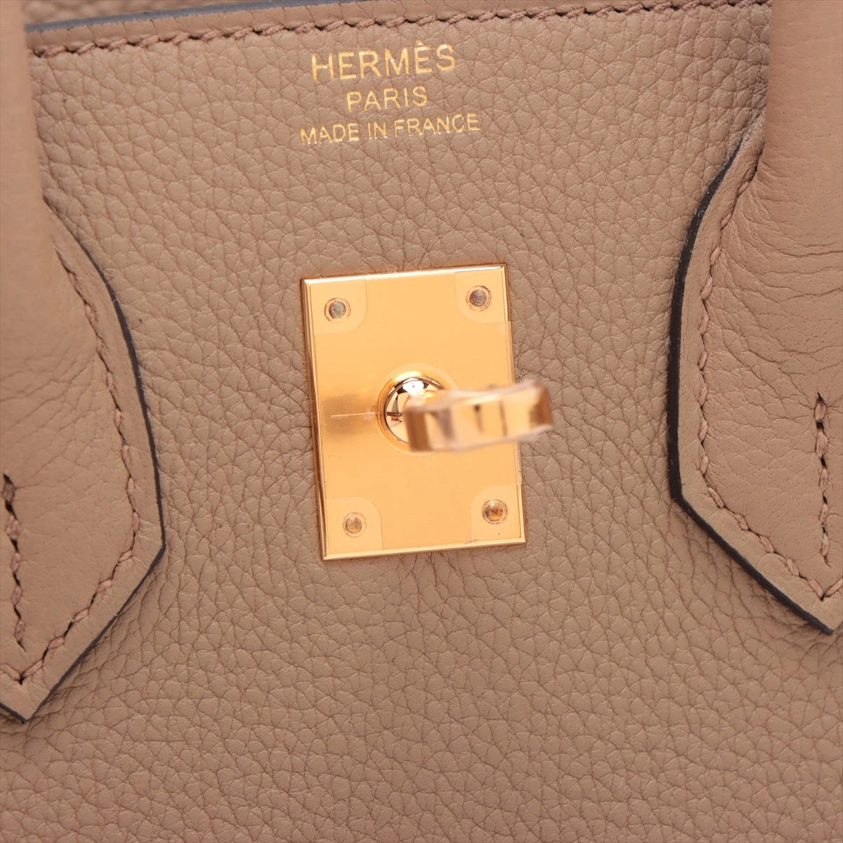 エルメス バーキン25 トゴ ベージュマルファ ゴールド金具 W
