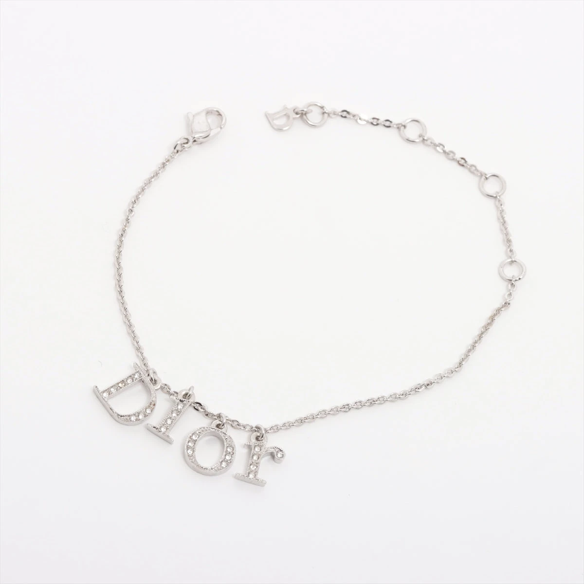 ディオール ロゴ ブレス ラインストーン SS シルバー 銀色 Dior ディオール Diorロゴ ブレスレット メタル×ラインストーン