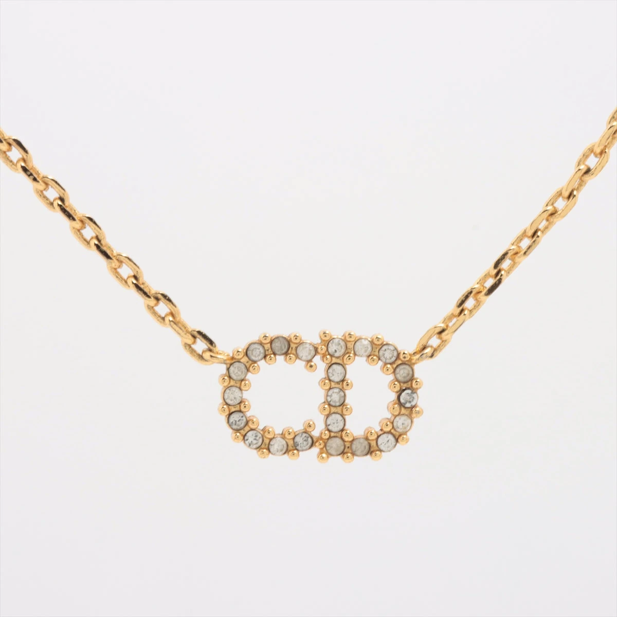 Dior CLAIR D LUNE ネックレス ゴールド ラインストーン ディオール Clair D Lune クレール ディー リュヌ ネックレス GP