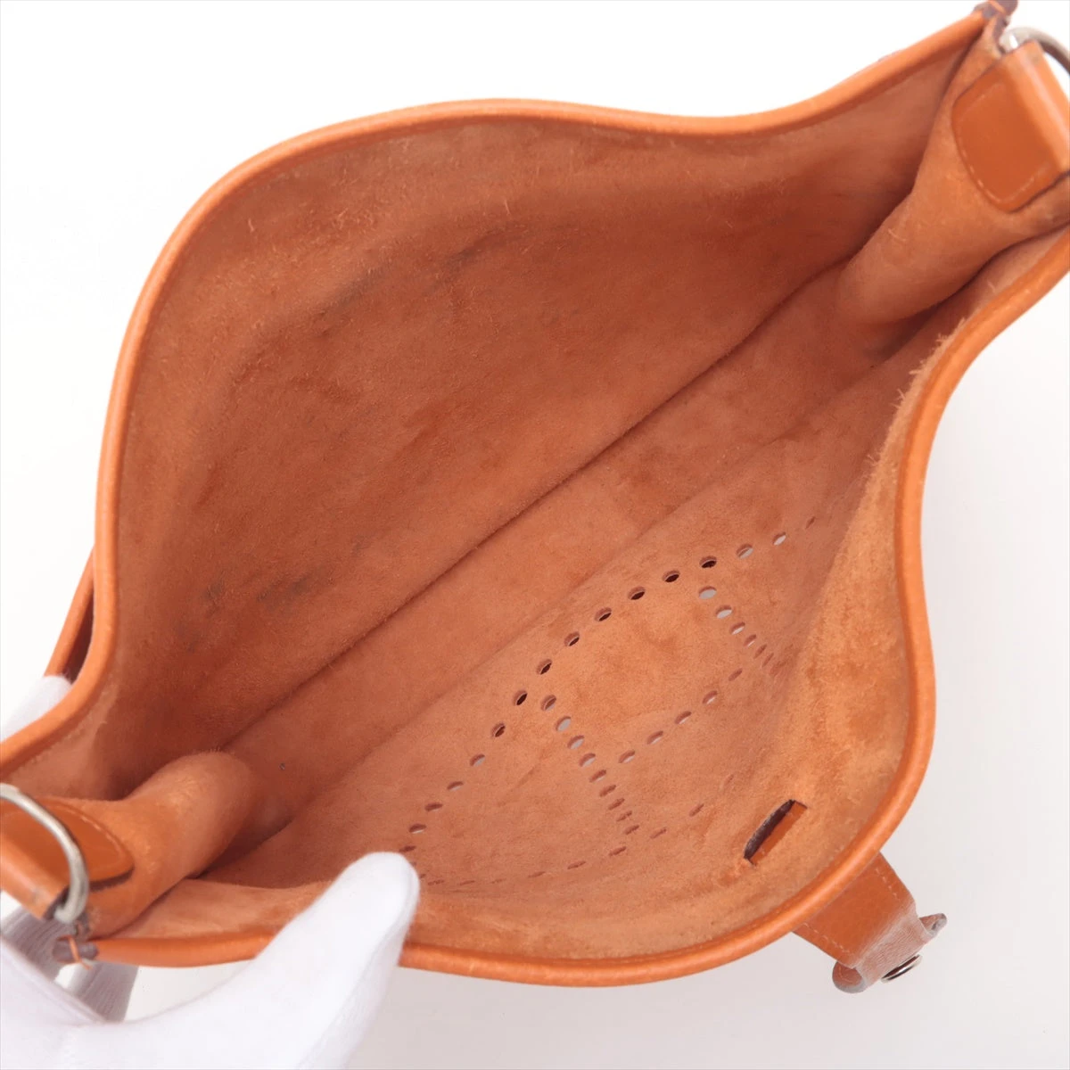 エルメス エブリン2 33 GM トゴ オレンジ シルバー金具 □I:2005年