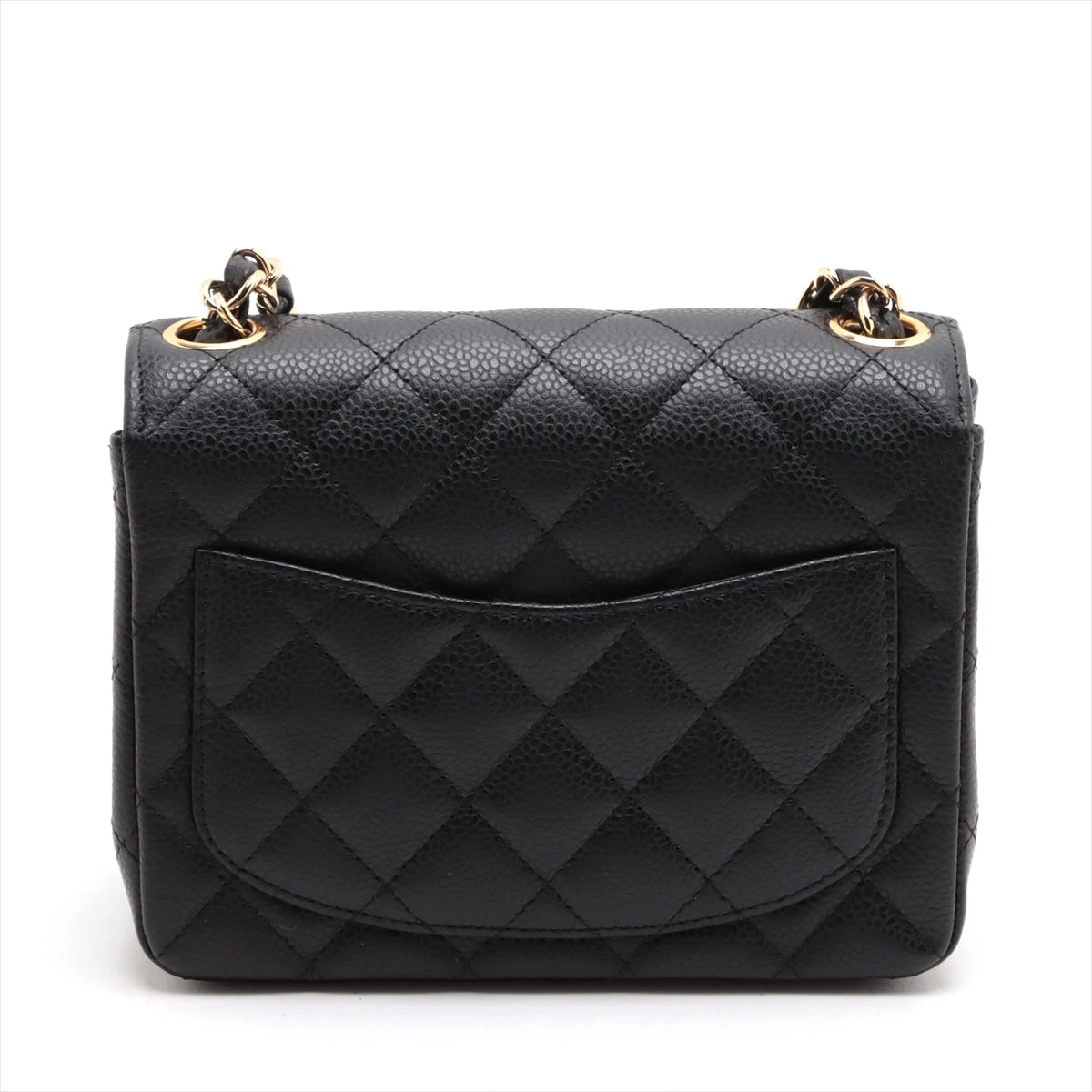 シャネル ミニマトラッセ17 キャビアスキン シングルフラップ シングル