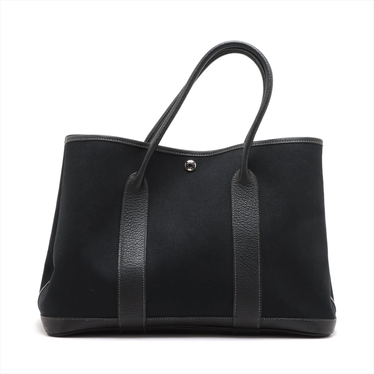 エルメス ガーデンパーティ36 PM トワルオフィシエ×ネゴンダ ブラック シルバー金具 □K:2007年