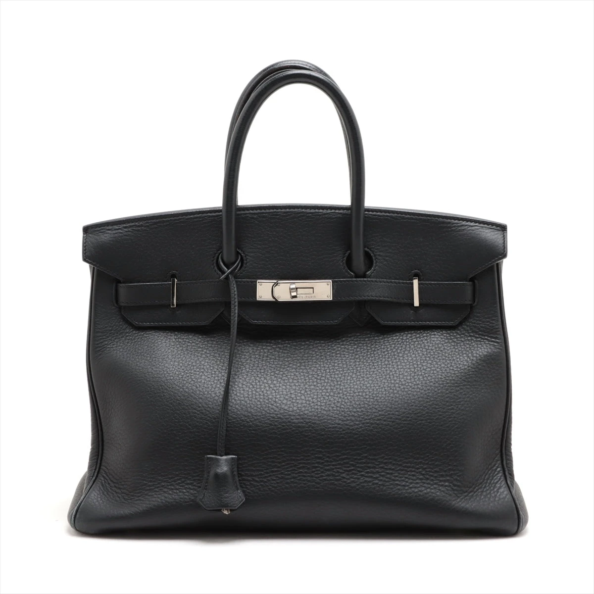 エルメス バーキン35 トリヨンクレマンス ブラック シルバー金具 □B 