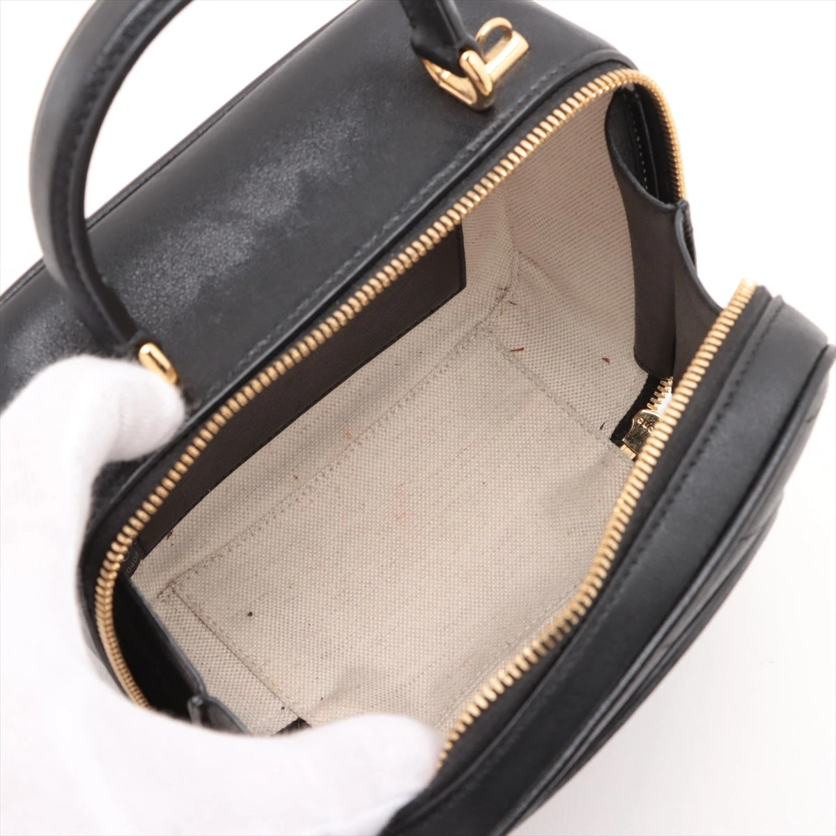 グッチ ブロンディ レザー 2WAYハンドバッグ ブラック 744434 A3052374