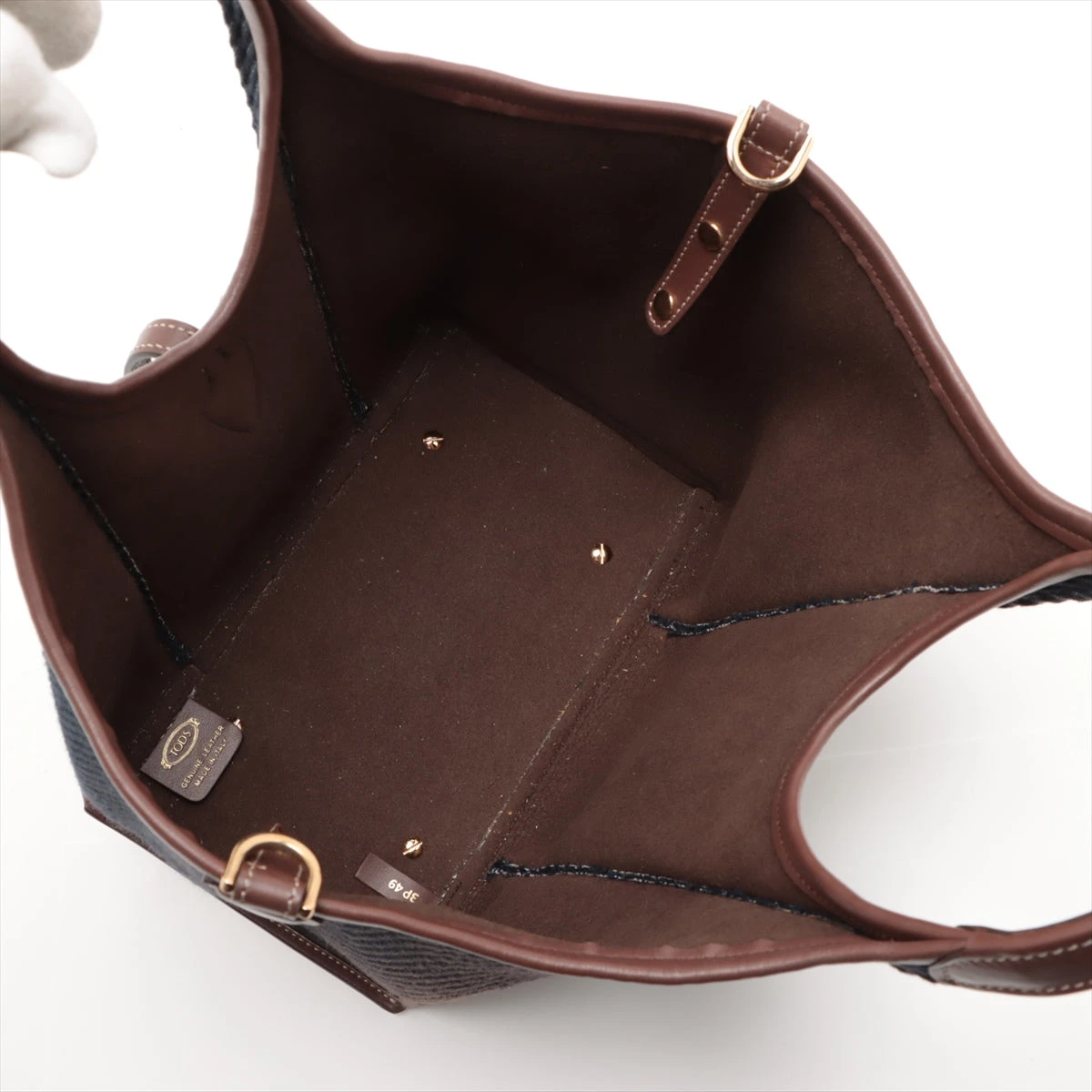 【 TOD'S 】Tタイムレス デニム ハンドルバッグ TOD'S/トッズ Tタイムレス ショッピングバッグ 2WAY ショルダー