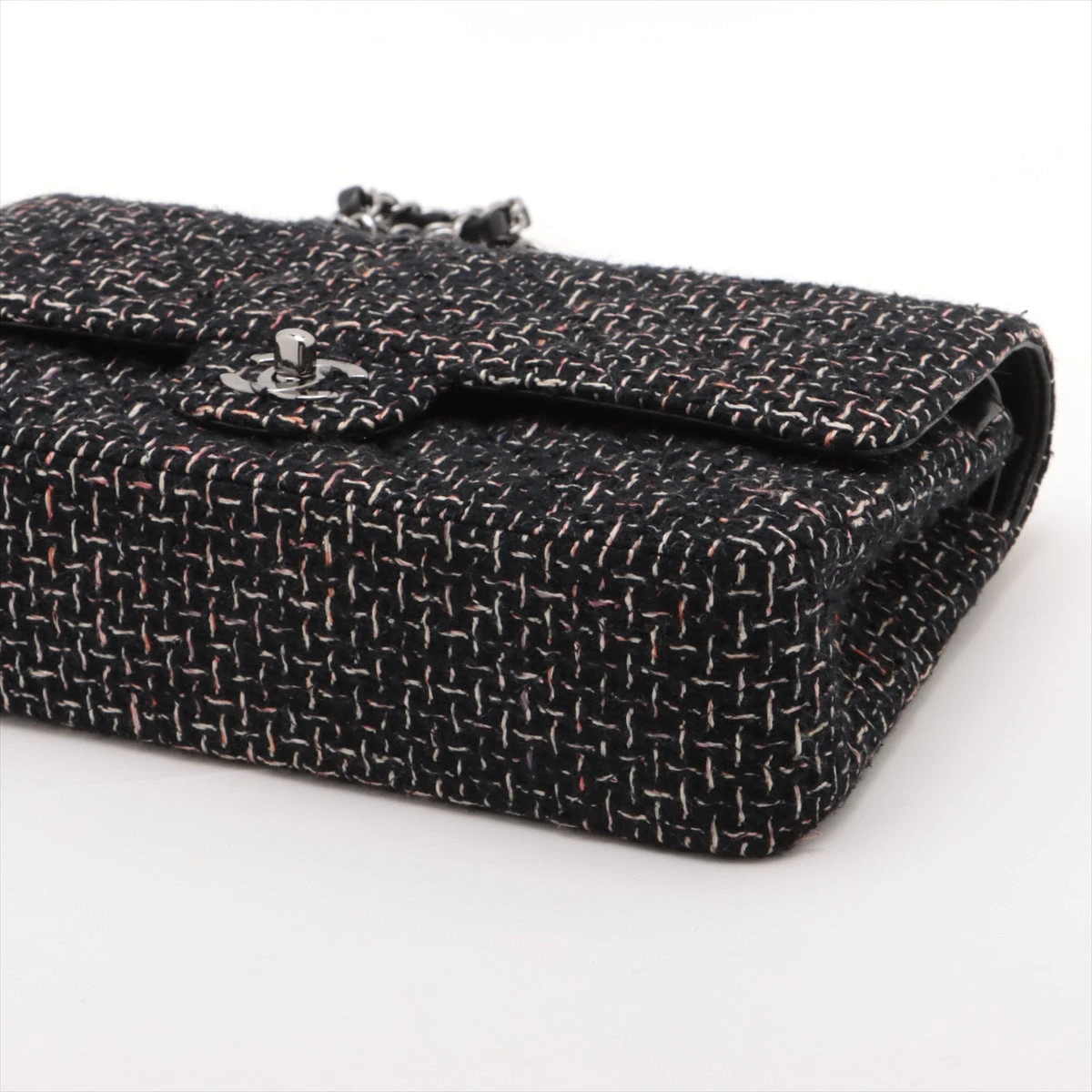 【美品】シャネル ブーツ マトラッセ　ツイード チェーン　CHANEL CHANEL（シャネル） マトラッセ チェーン ココマーク ショートブーツ