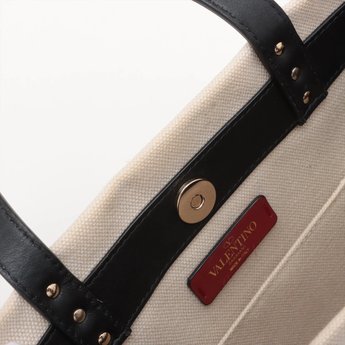 【VALENTINO】キャンバス ミディアム トート ベージュ ヴァレンティノガラヴァーニ VLTN キャンバス×レザー トート