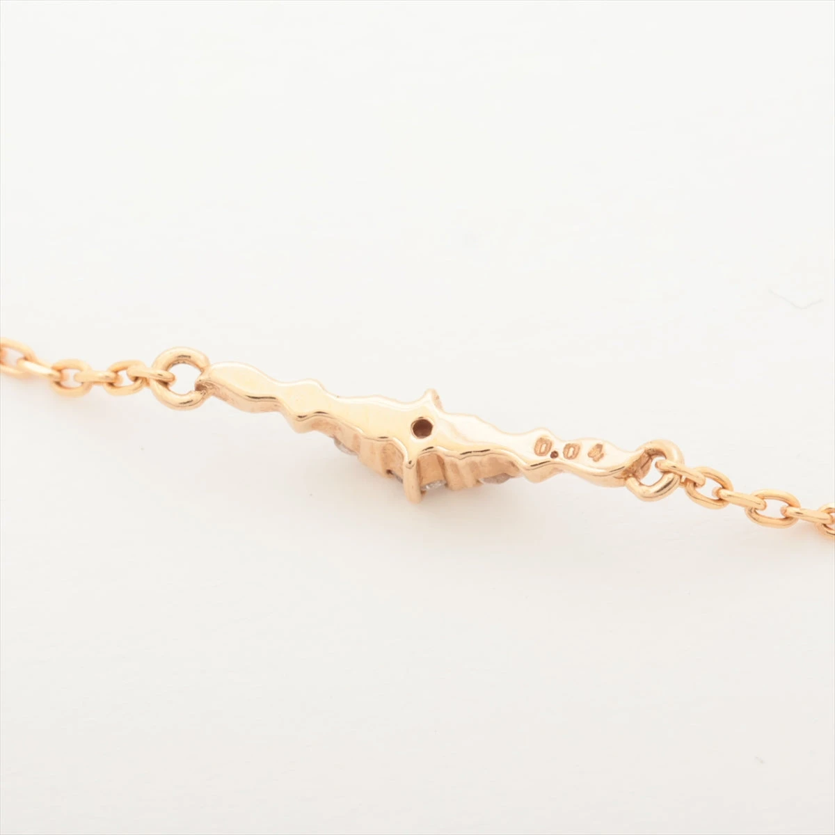 アガット agete K18 ダイヤ ブレスレット 0.04 K18ダイヤモンド