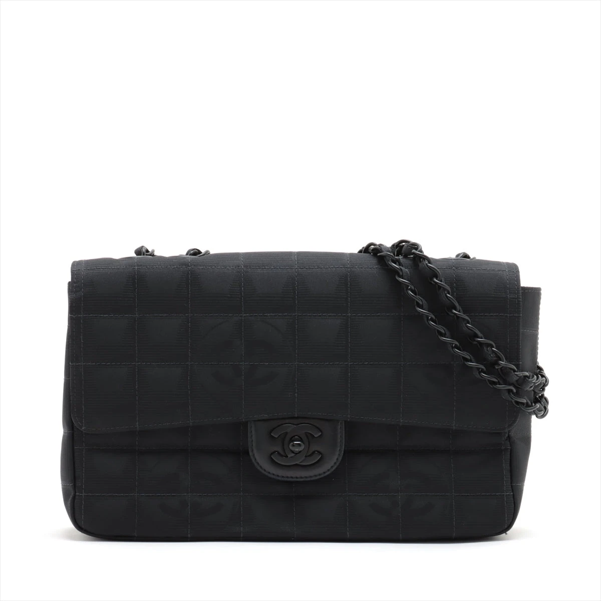 シャネル ニュートラベルライン ナイロン シングルフラップ ダブル  