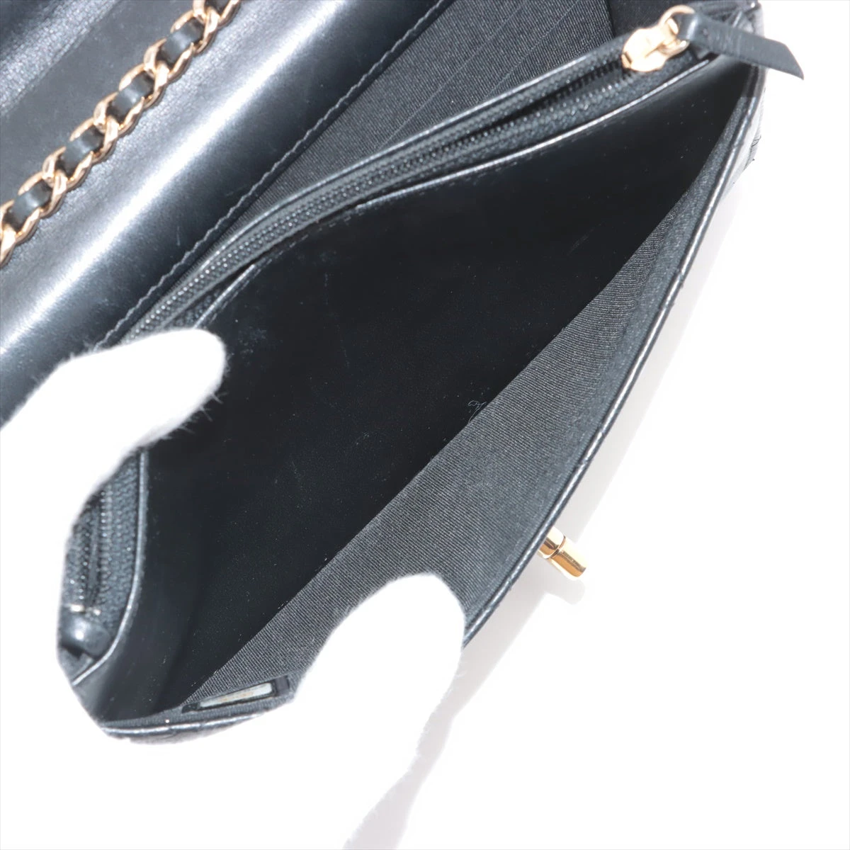 シャネル ラムスキン チェーンウォレット ゴールド金具 31番台 シャネル ラムスキン チェーンウォレット ゴールド金具 31番台