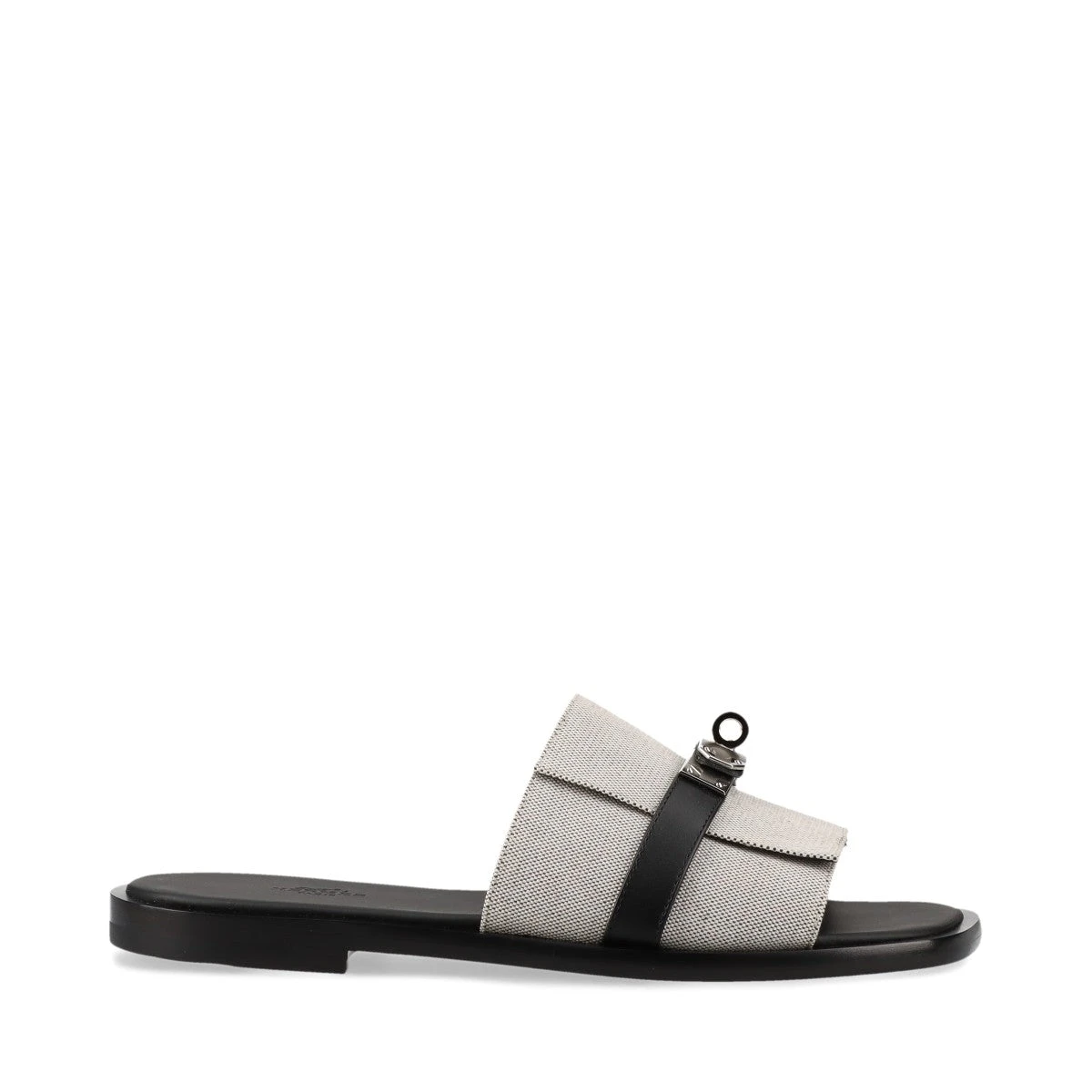 エルメス ジュリア キャンバス×レザー サンダル EU40 メンズ