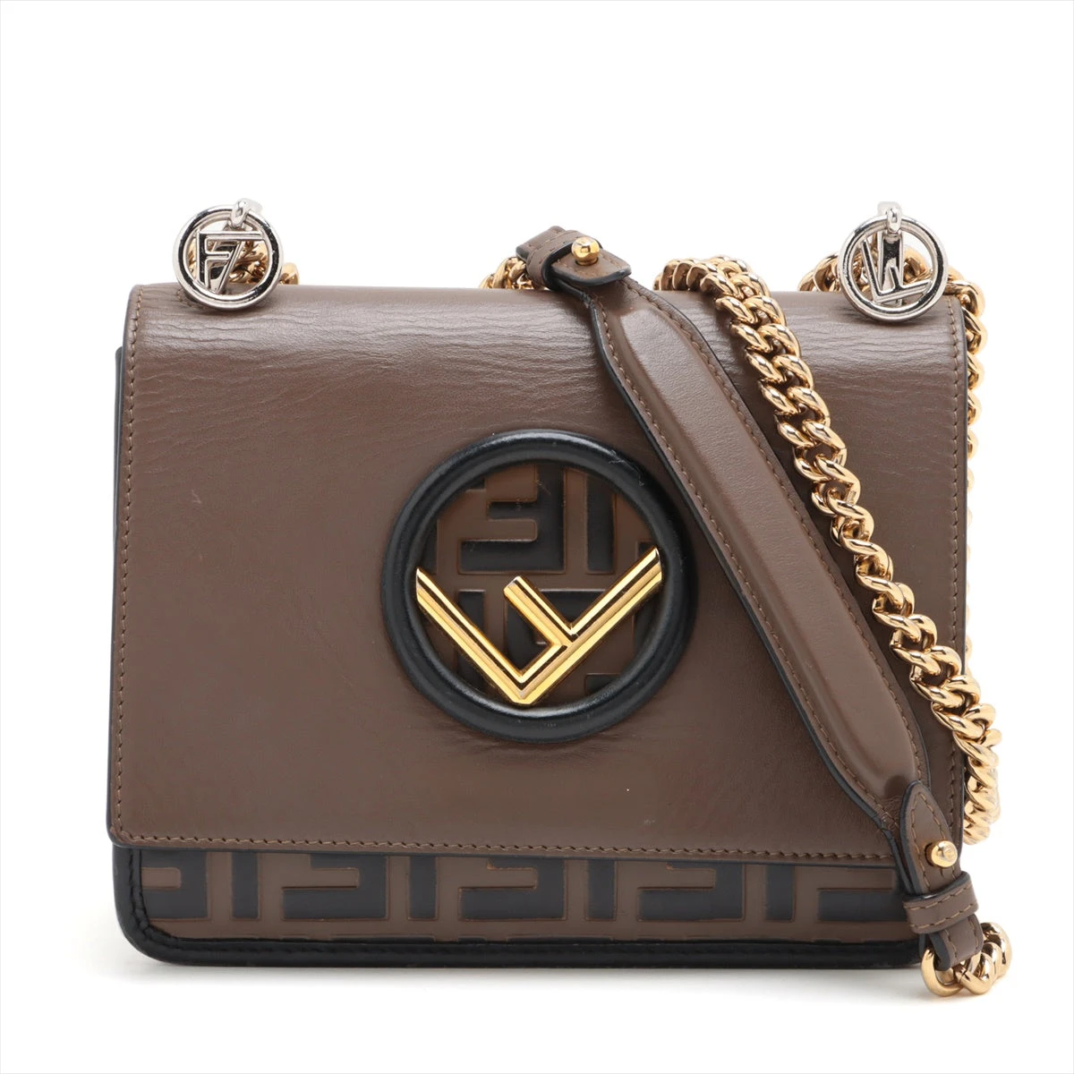 Fendi ロゴショルダーバッグ ブラウン/ブラック 楽天市場】フェンディ FENDI 7AS239 AFF2 ショルダーバッグ
