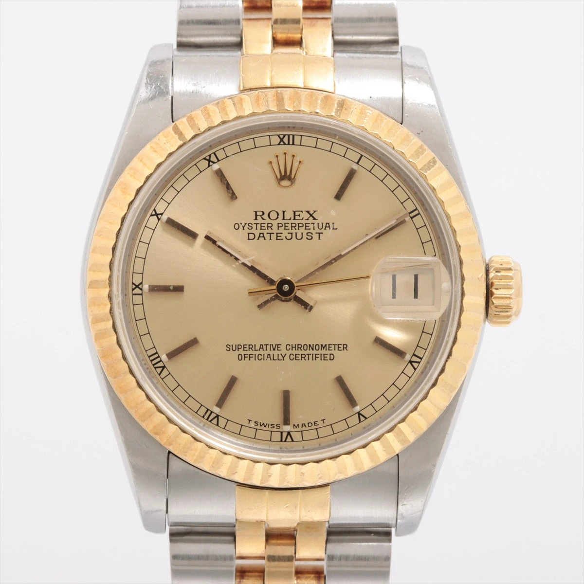 わたあめ　ROLEX ロレックス 69173 68273 YG/SS ロレックス デイトジャスト 68273 SS×YG AT シャンパン文字盤
