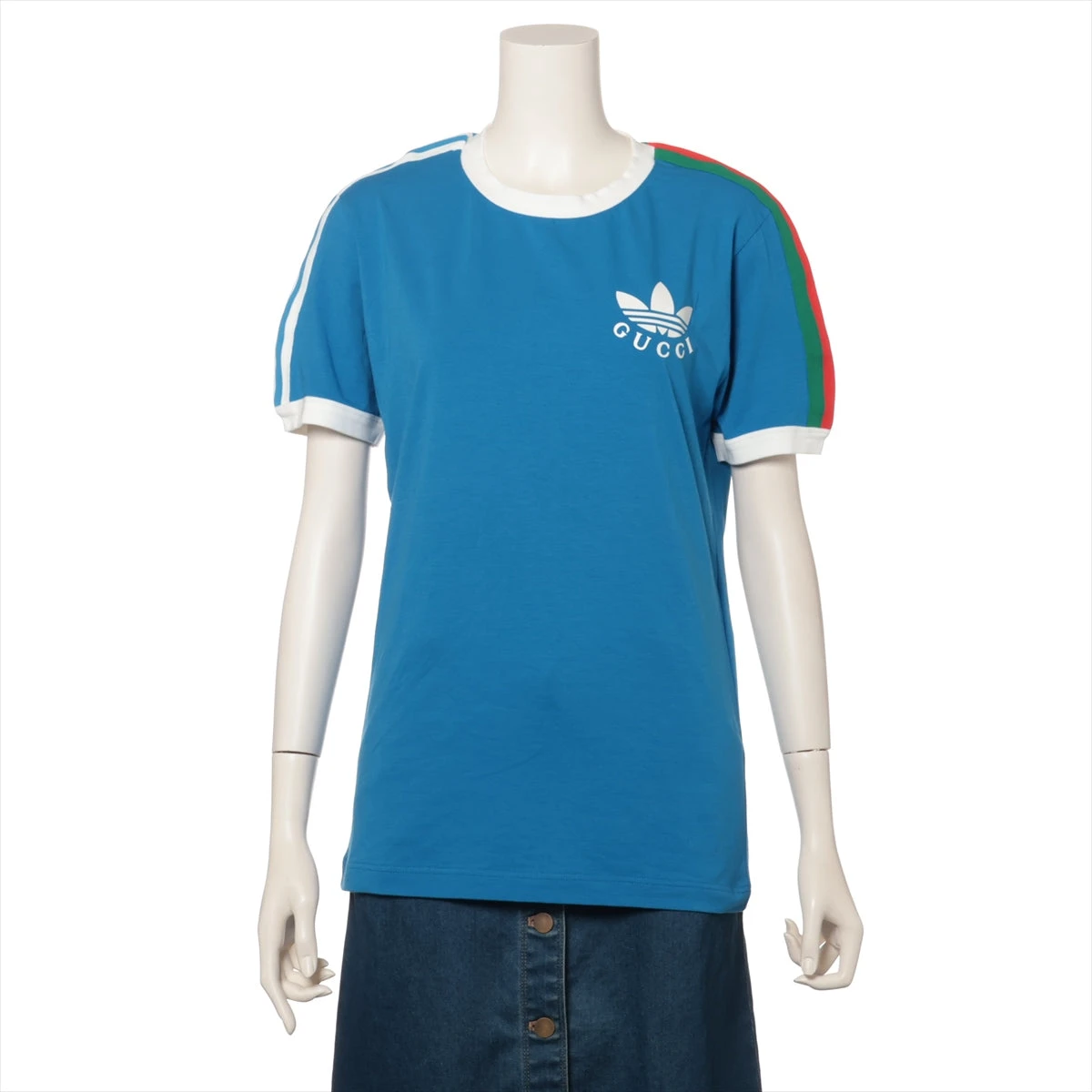 み 中古】プラダ 24年 コットン Tシャツ XS レディース ブルー