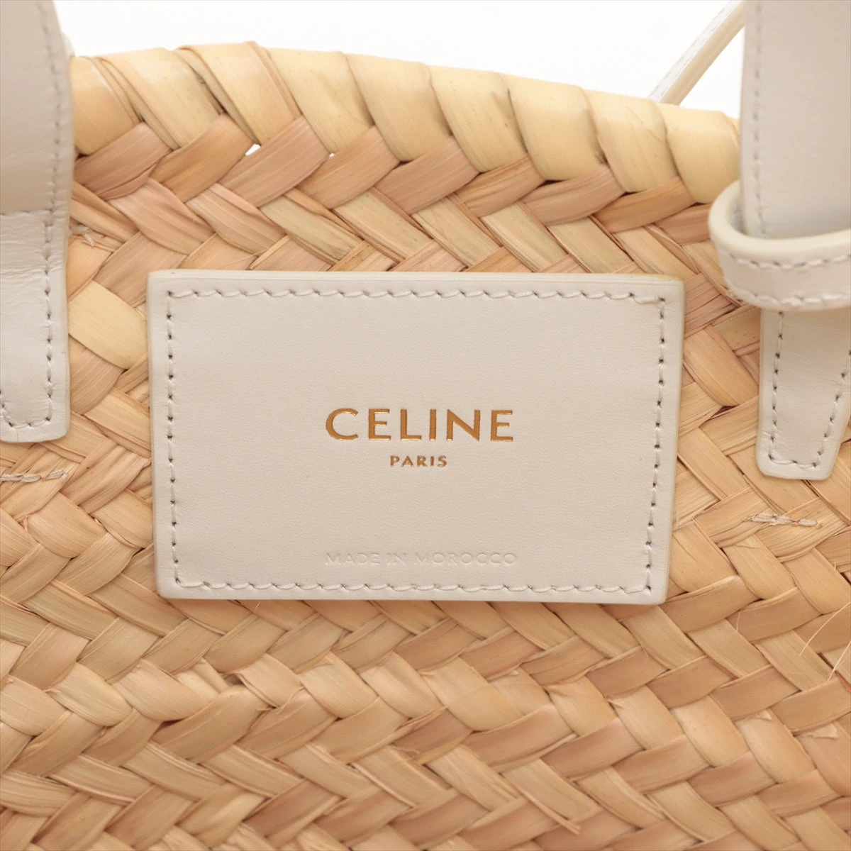 セリーヌ ホワイト カゴバッグ クラシック パニエ トリオンフ