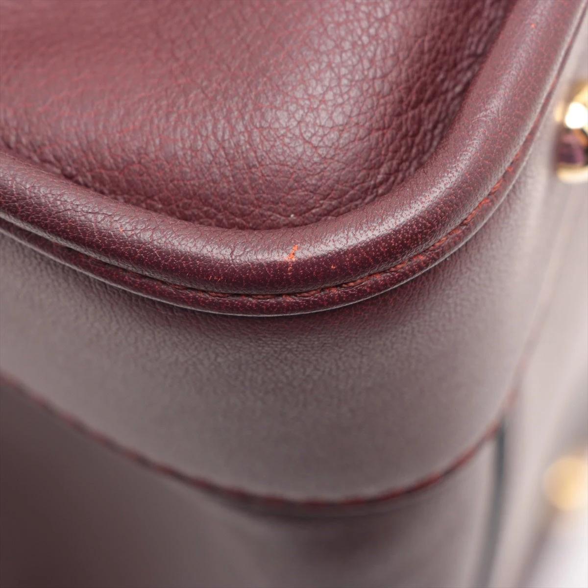 ロエベ アマソナ28 レザー ハンドバッグ ボルドー AP084538｜中古