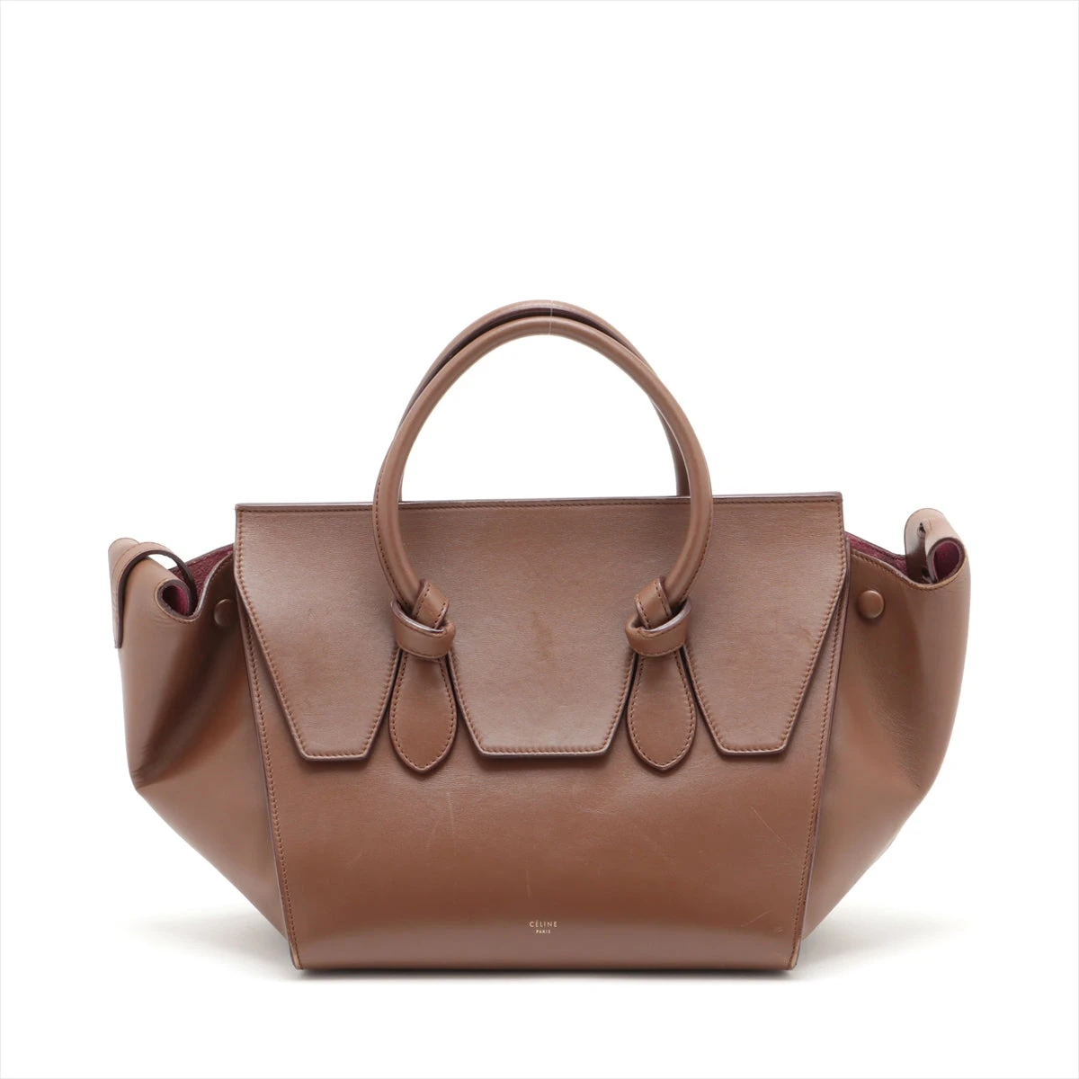 CELINE ブラウンレザートートバッグ（セリーヌ CELINE トート